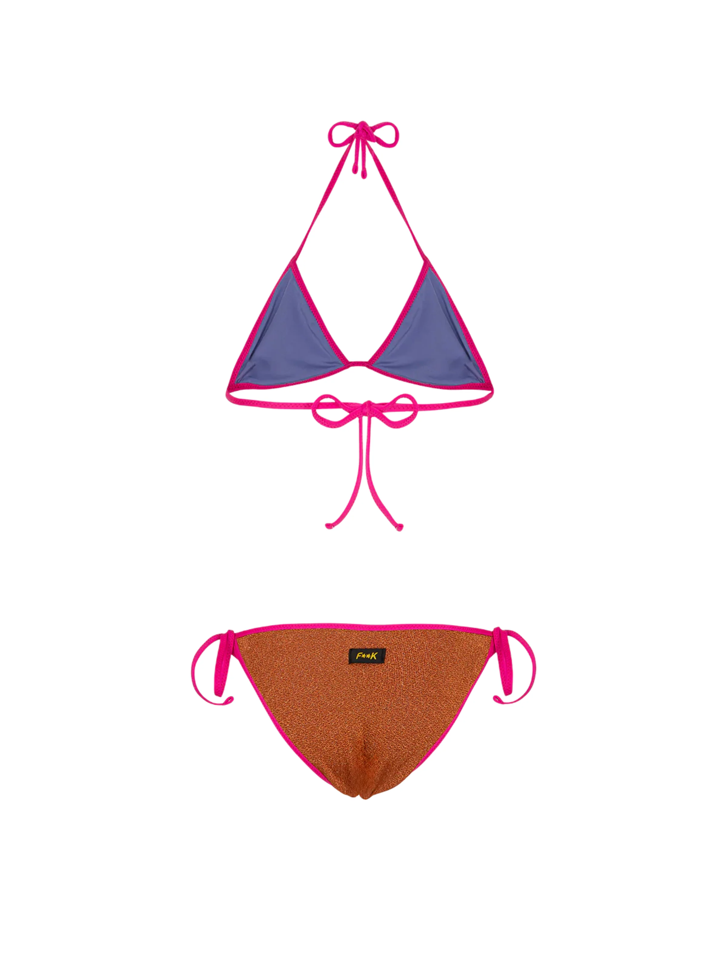 Bikini a due pezzi Fk multicolor in filo lurex - Image 2