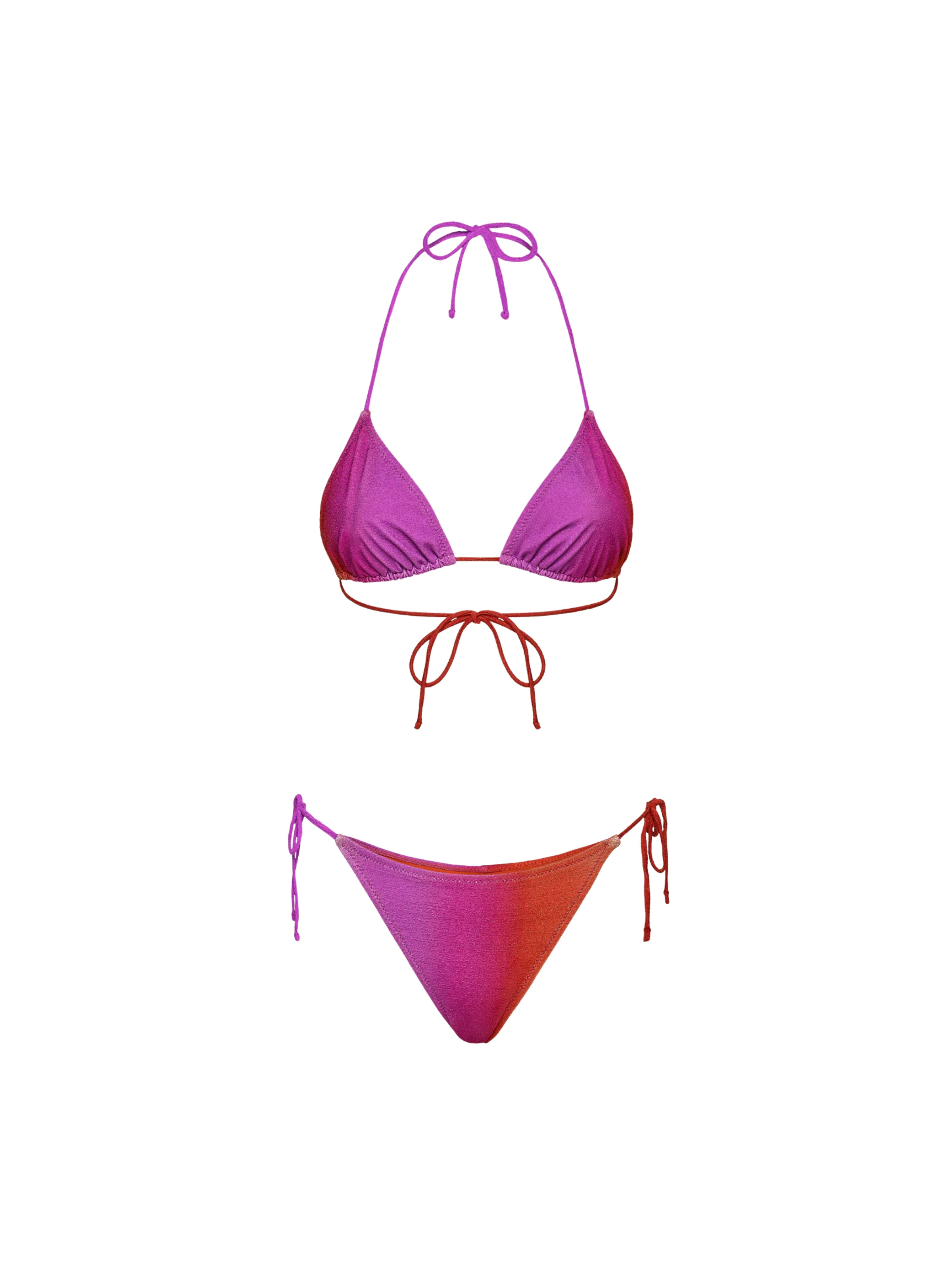 Bikini a due pezzi Fk viola effetto degradè - Image 3