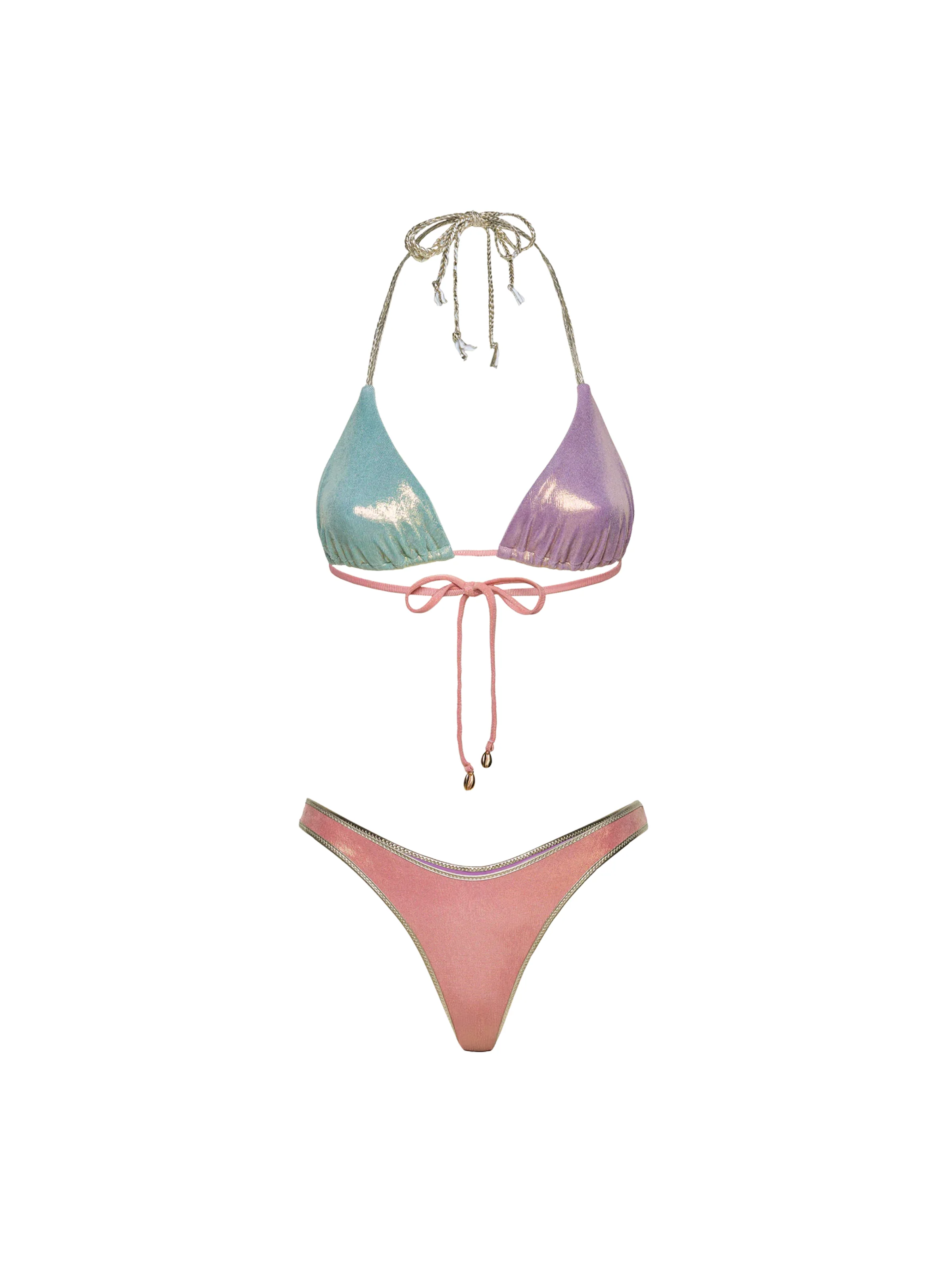 Bikini a due pezzi laminato Fk multicolor - Image 3