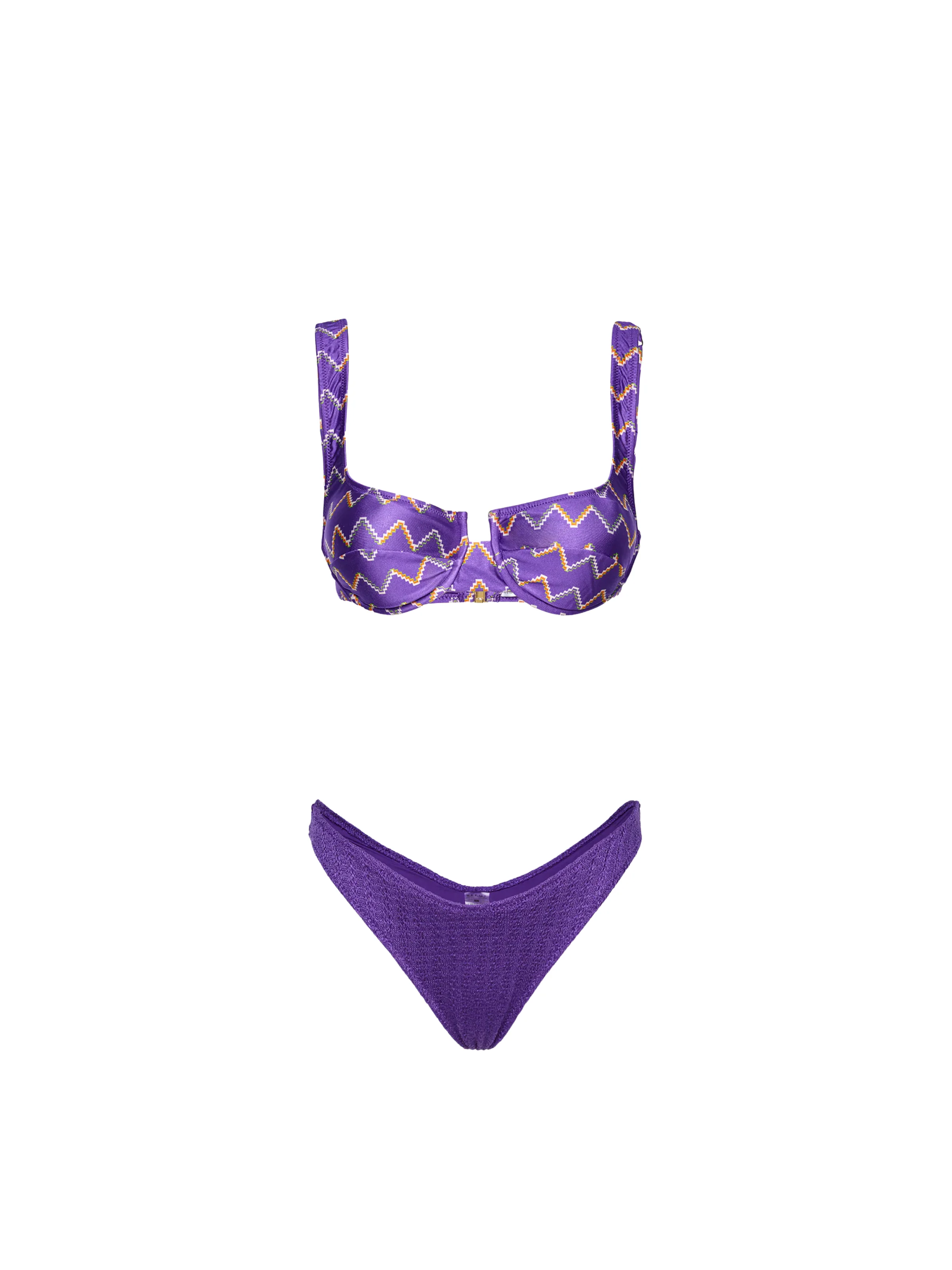 Bikini a due pezzi Me Fui viola in maglia - Image 3