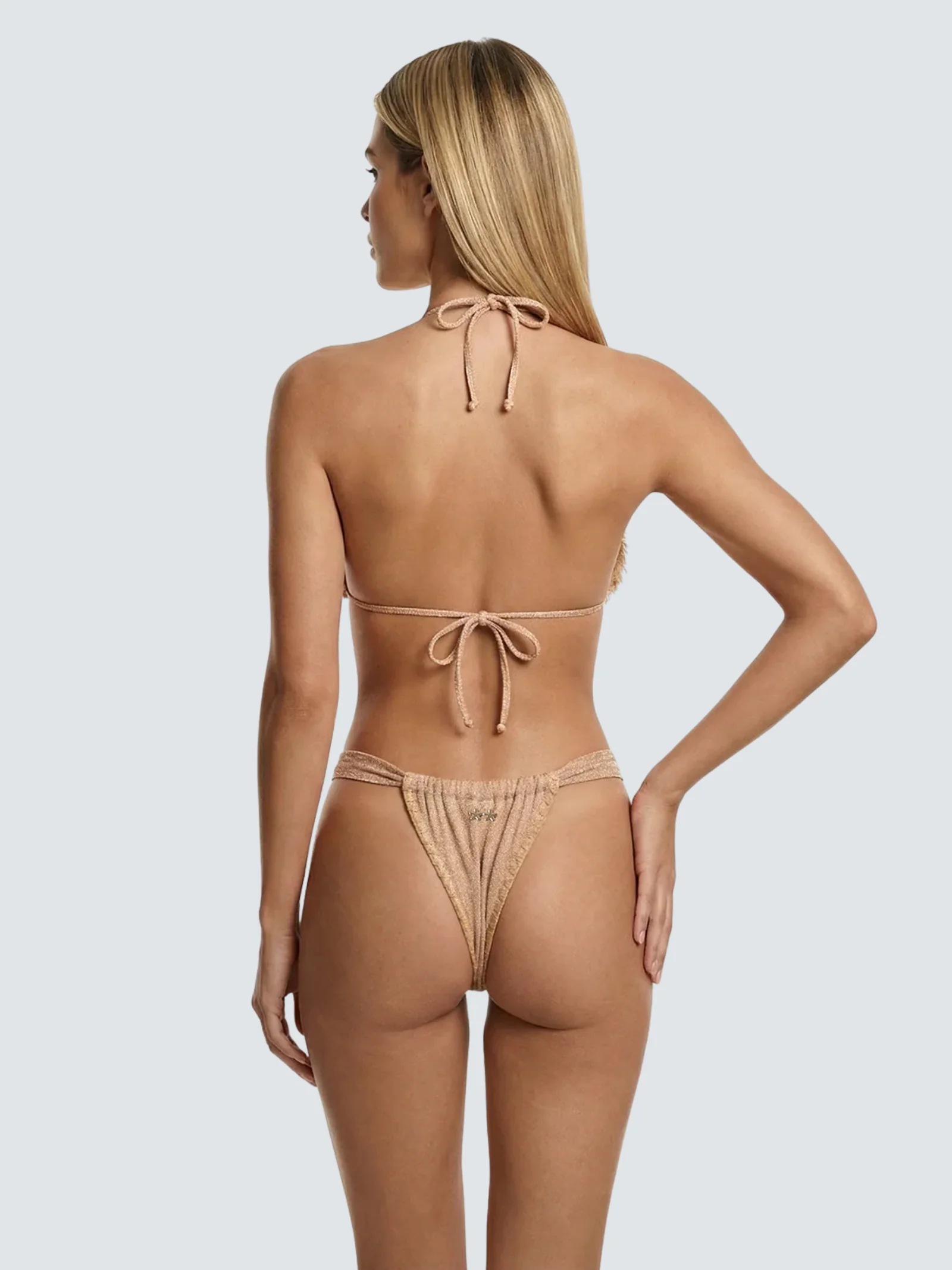 Bikini a triangolo due pezzi Fk sabbia - Image 2