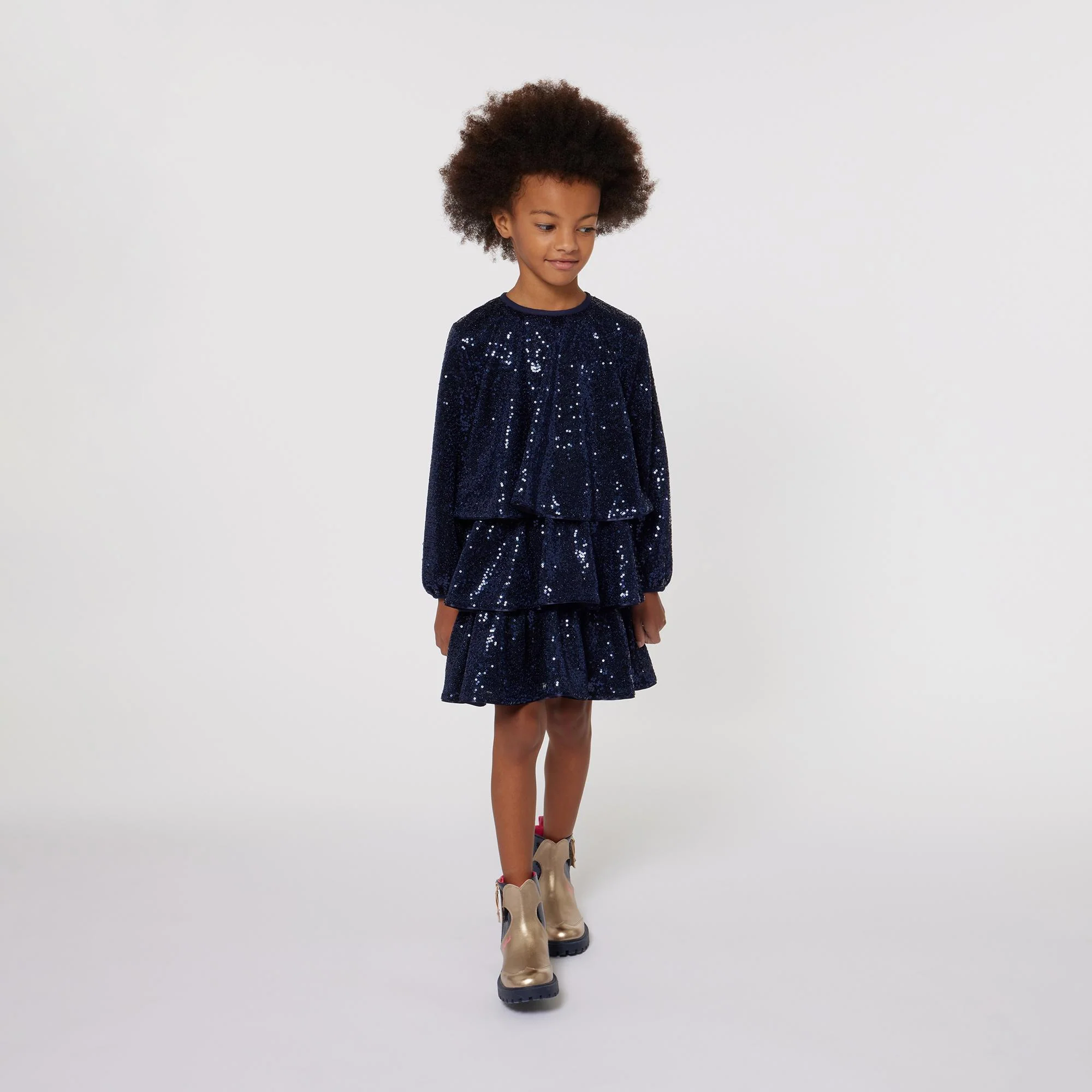 Abito paillettes Blu - Image 3
