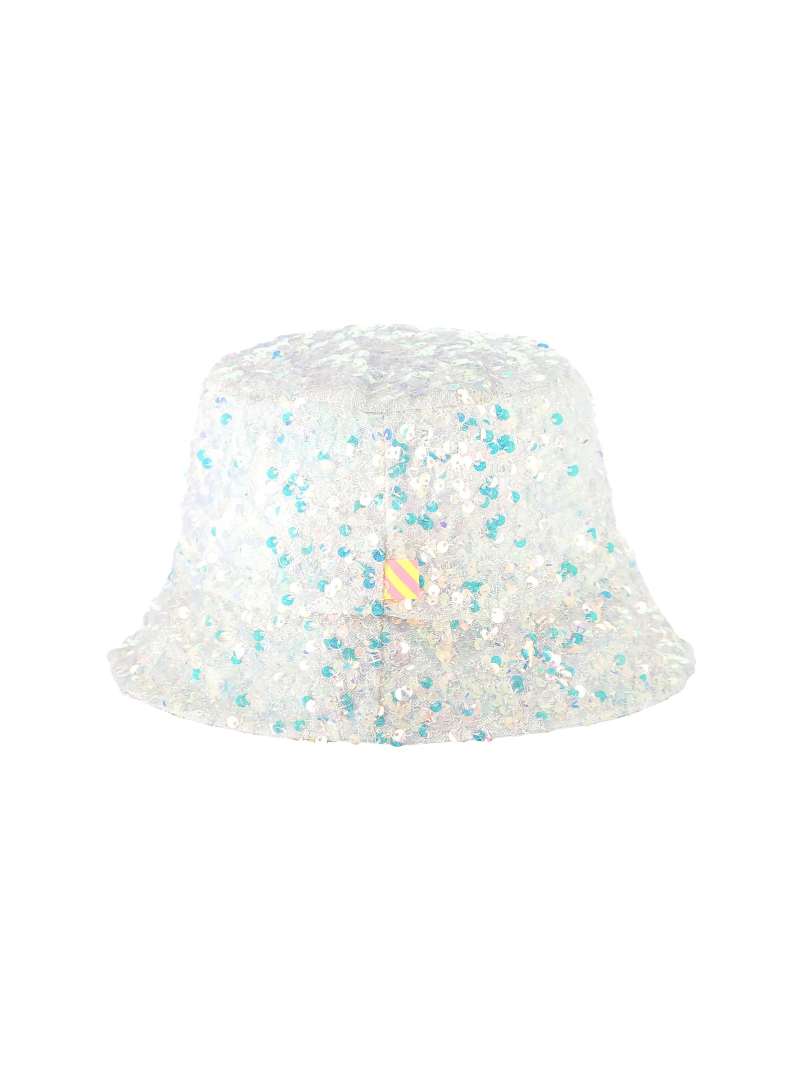 Cappello bucket Billie Blush argentato con paillettes all over - Image 2