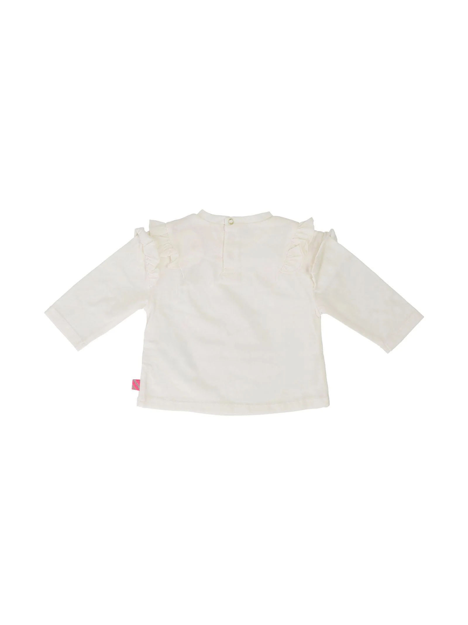 T-shirt avorio con stampa - Image 2