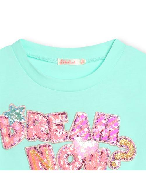T-shirt verde ricamo - Image 3
