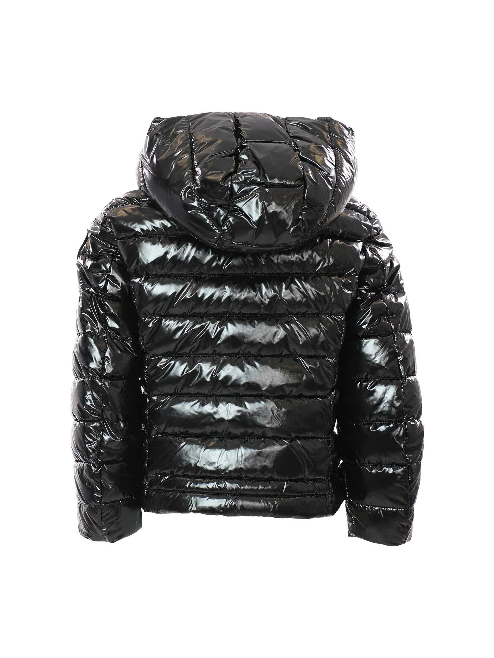 Piumino bambina Blauer Halsey nero in tessuto spalmato - Image 3