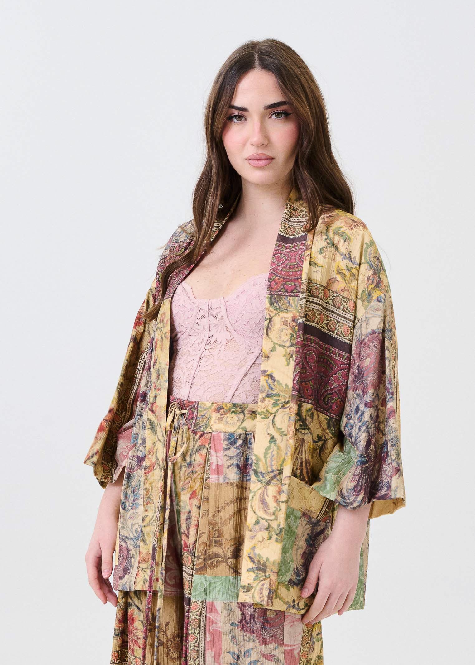Blazer Dixie multicolor con maniche ampie - Image 2