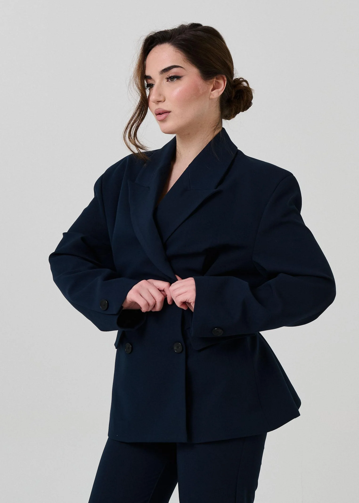 Blazer doppiopetto Vicolo blu avvitato - Image 2