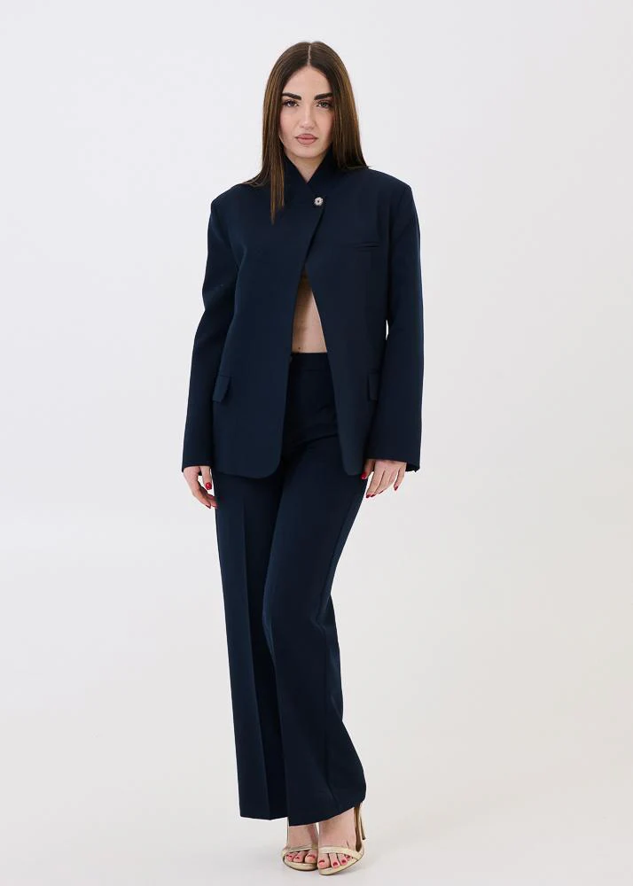 Blazer Vicolo blu navy collo alto - Image 4