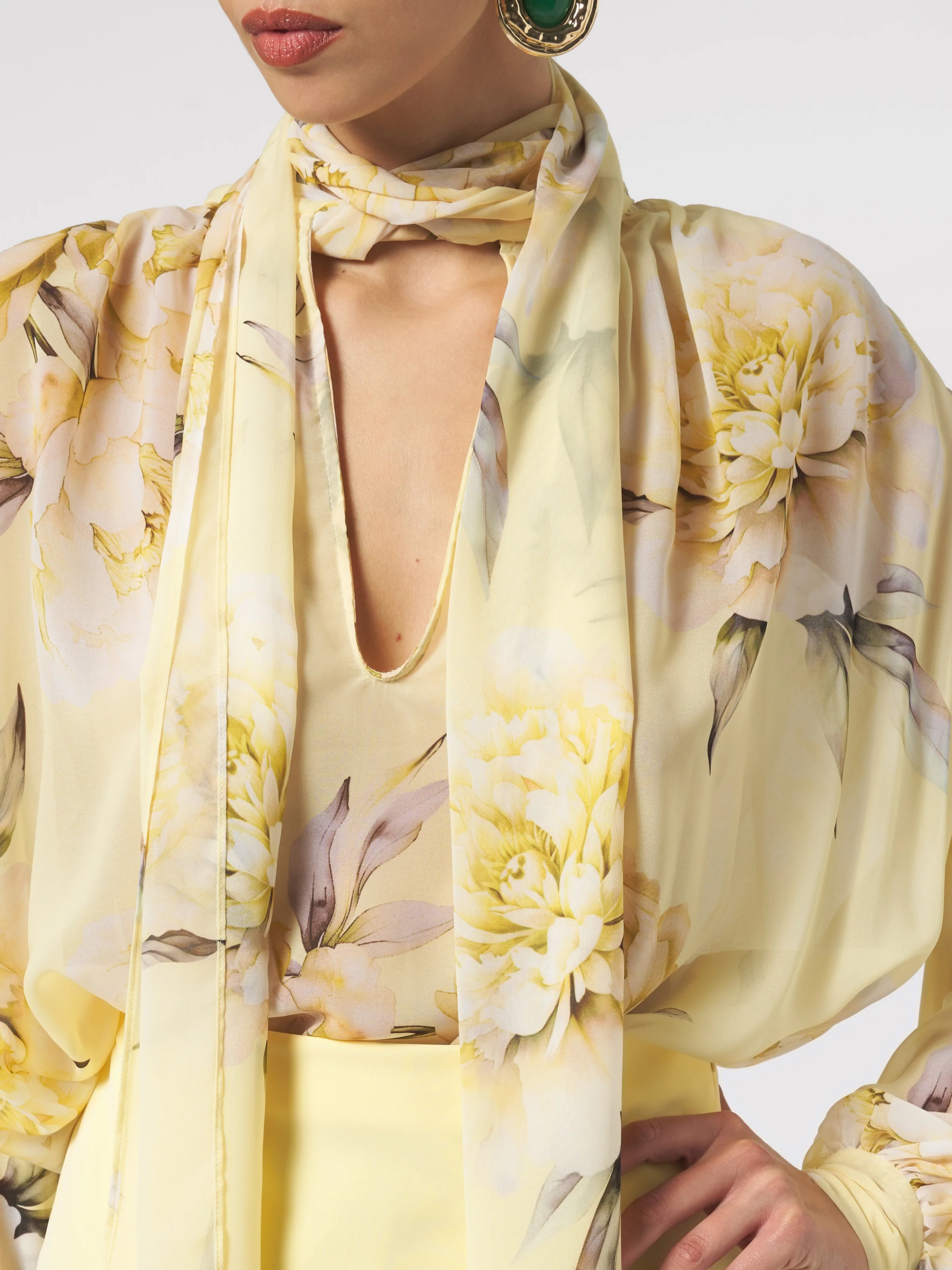 Blusa "Dahlia" Silence Limited gialla - Image 3
