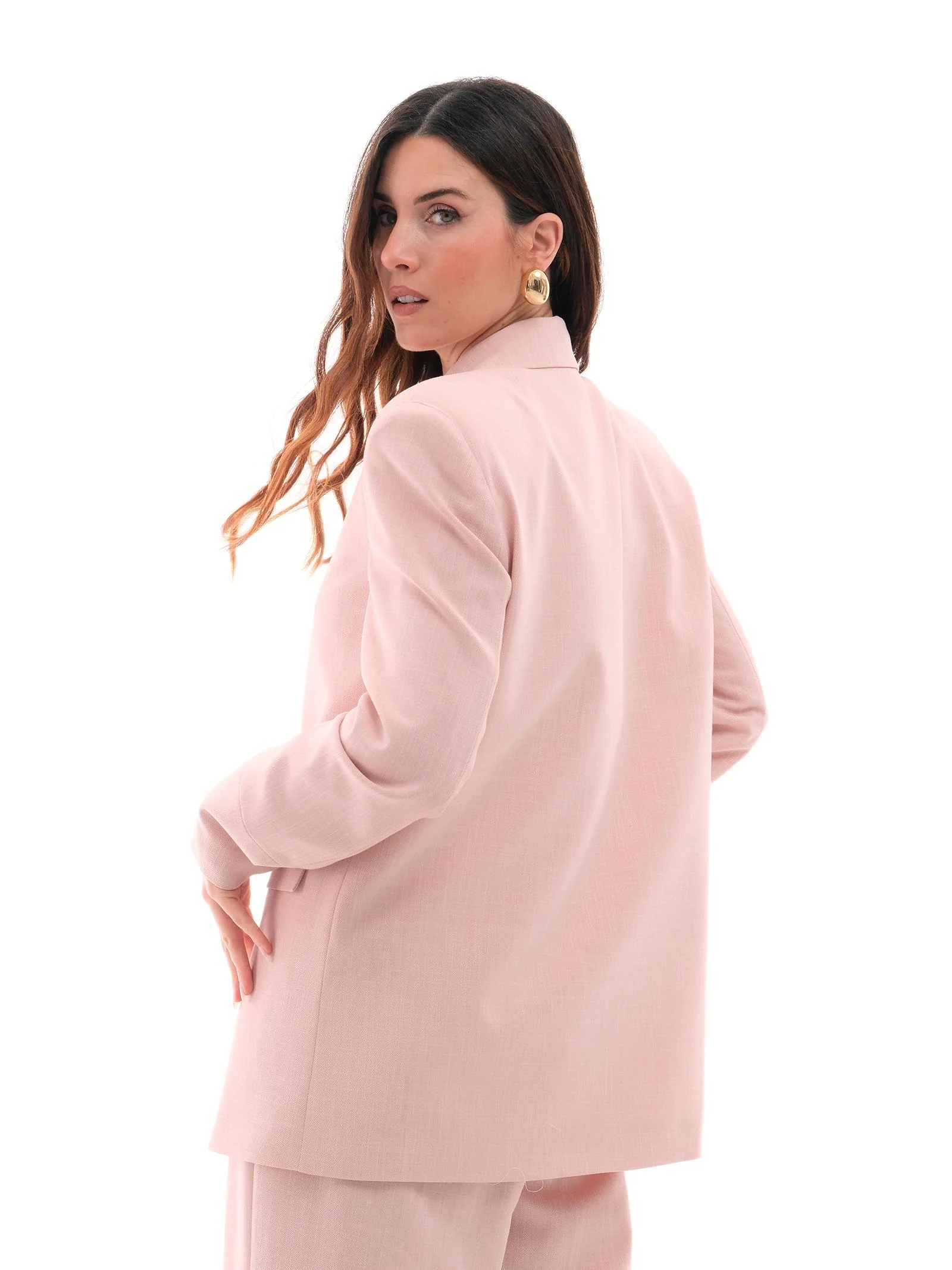 Blazer "salonicco" Bohemain Vì rosa pastello - Image 3