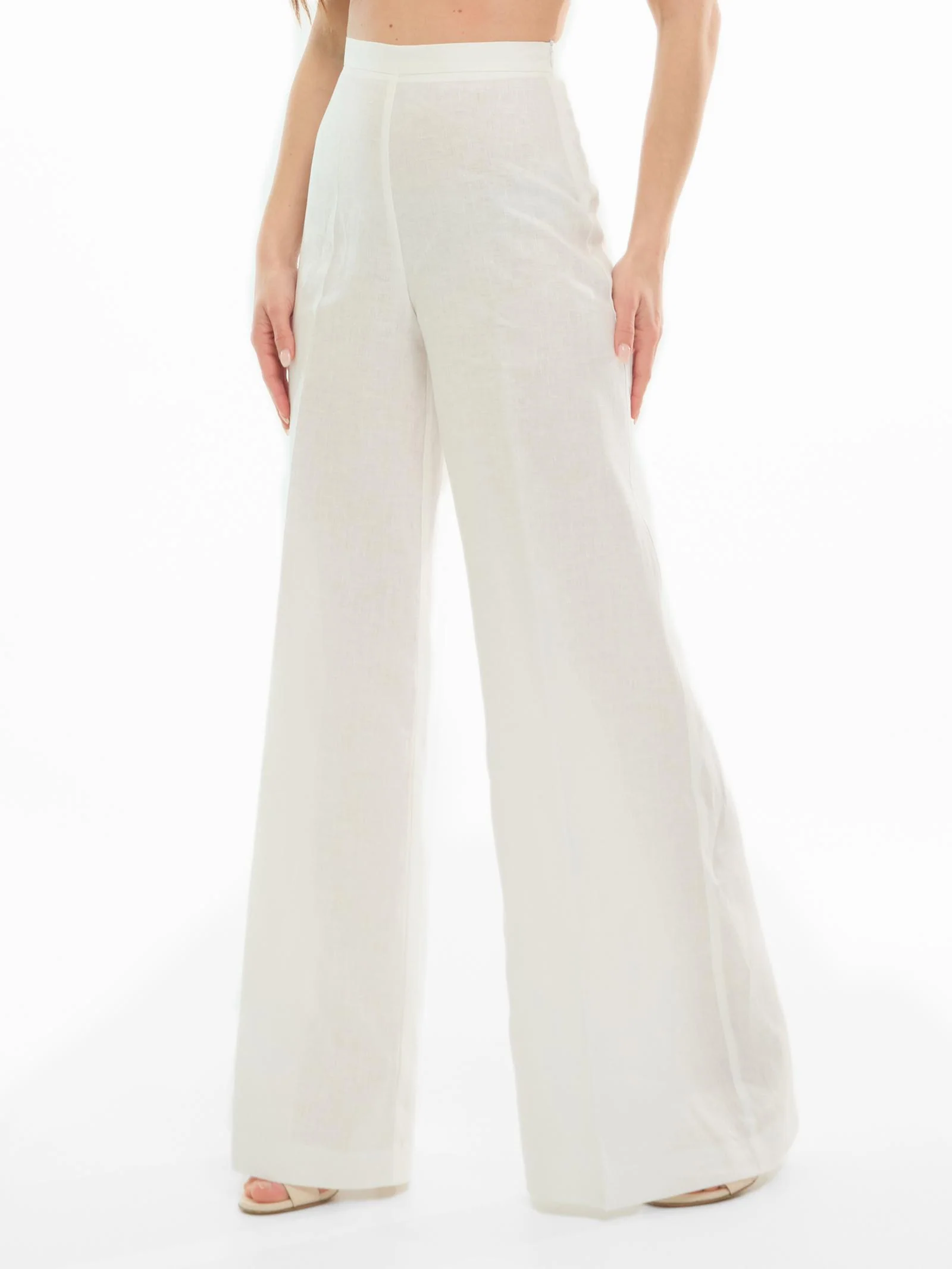 Pantalone a gamba larga Bohemian Vì bianco - Image 2