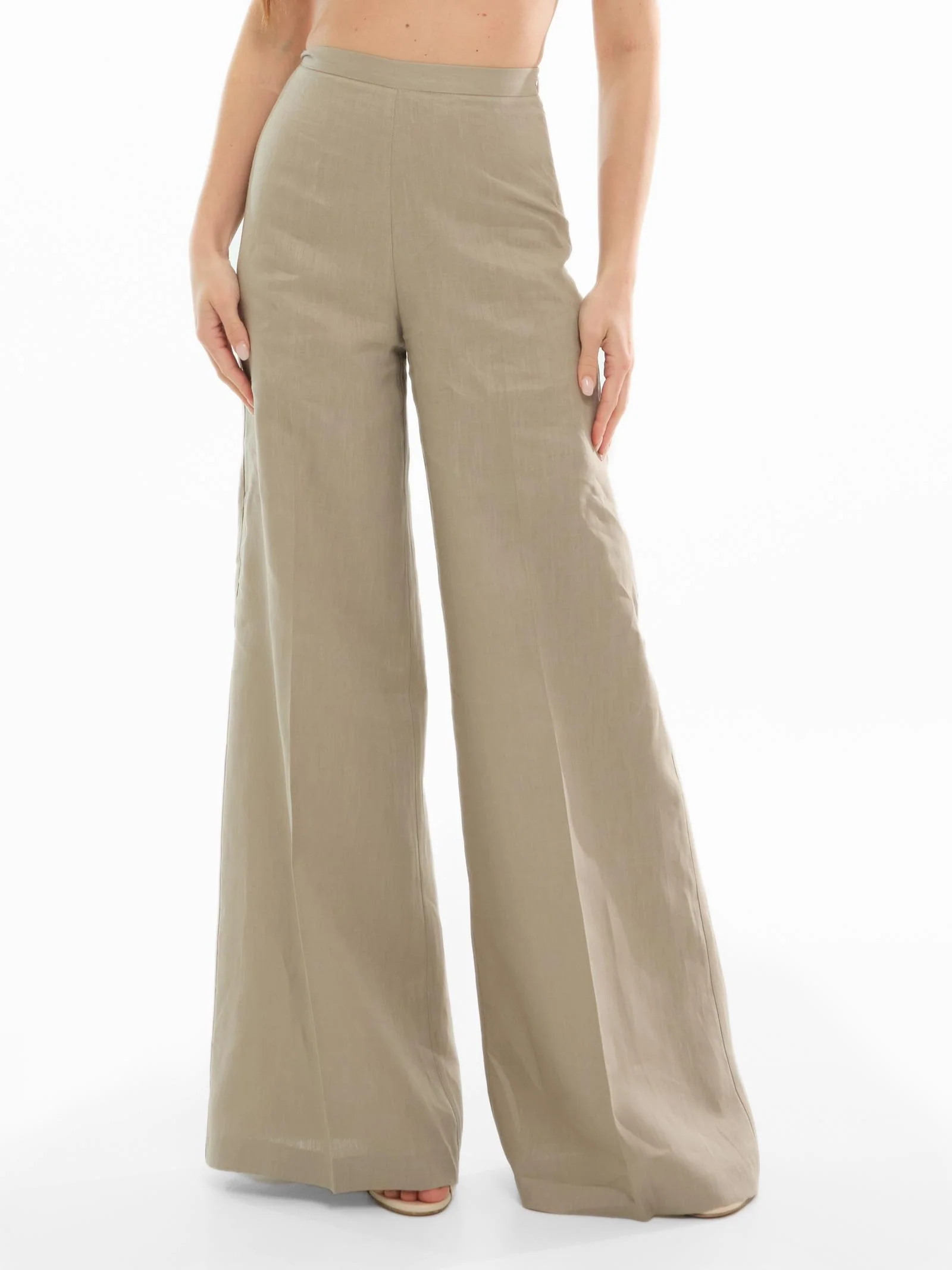 Pantalone a gamba larga Bohemian Vì taupe - Image 2
