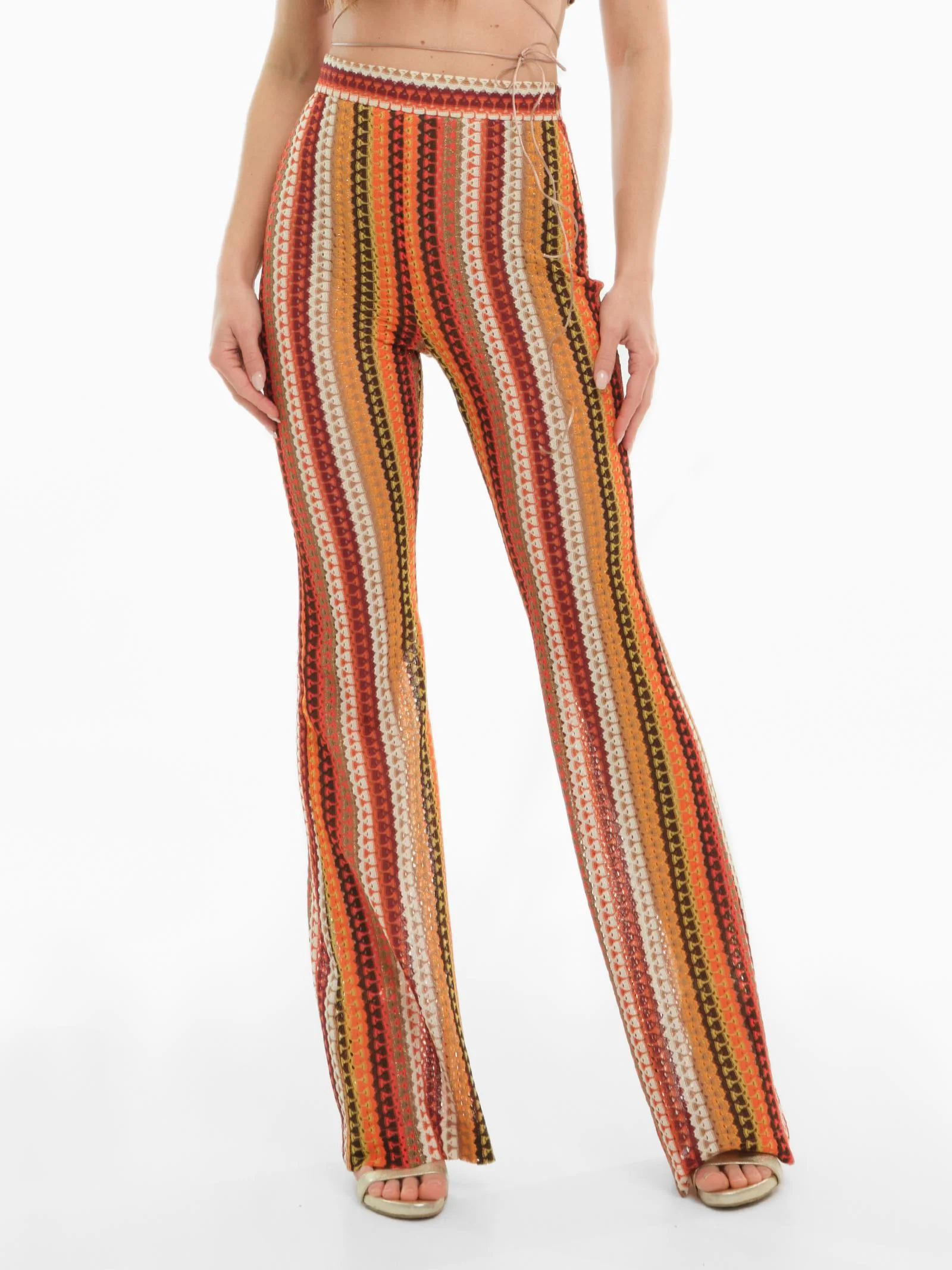 Pantalone Bohemian Vì  multicolor traforato - Image 2
