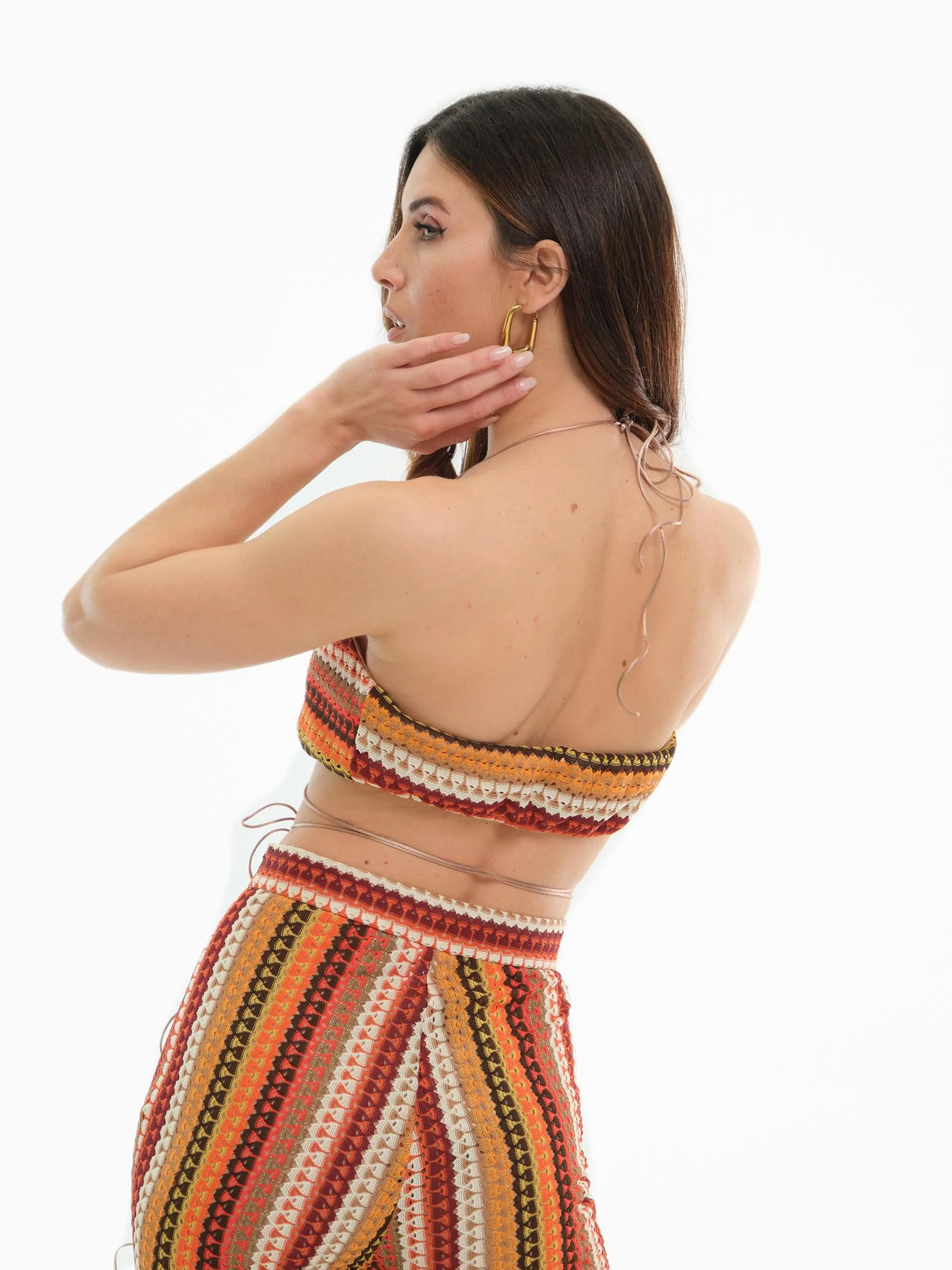 Top crochet Bohemian Vì multicolor - Image 3