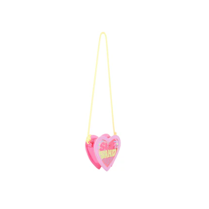 Borsa a cuore Billie Blush viola con stampa "Sea Sand Sun" - Image 4