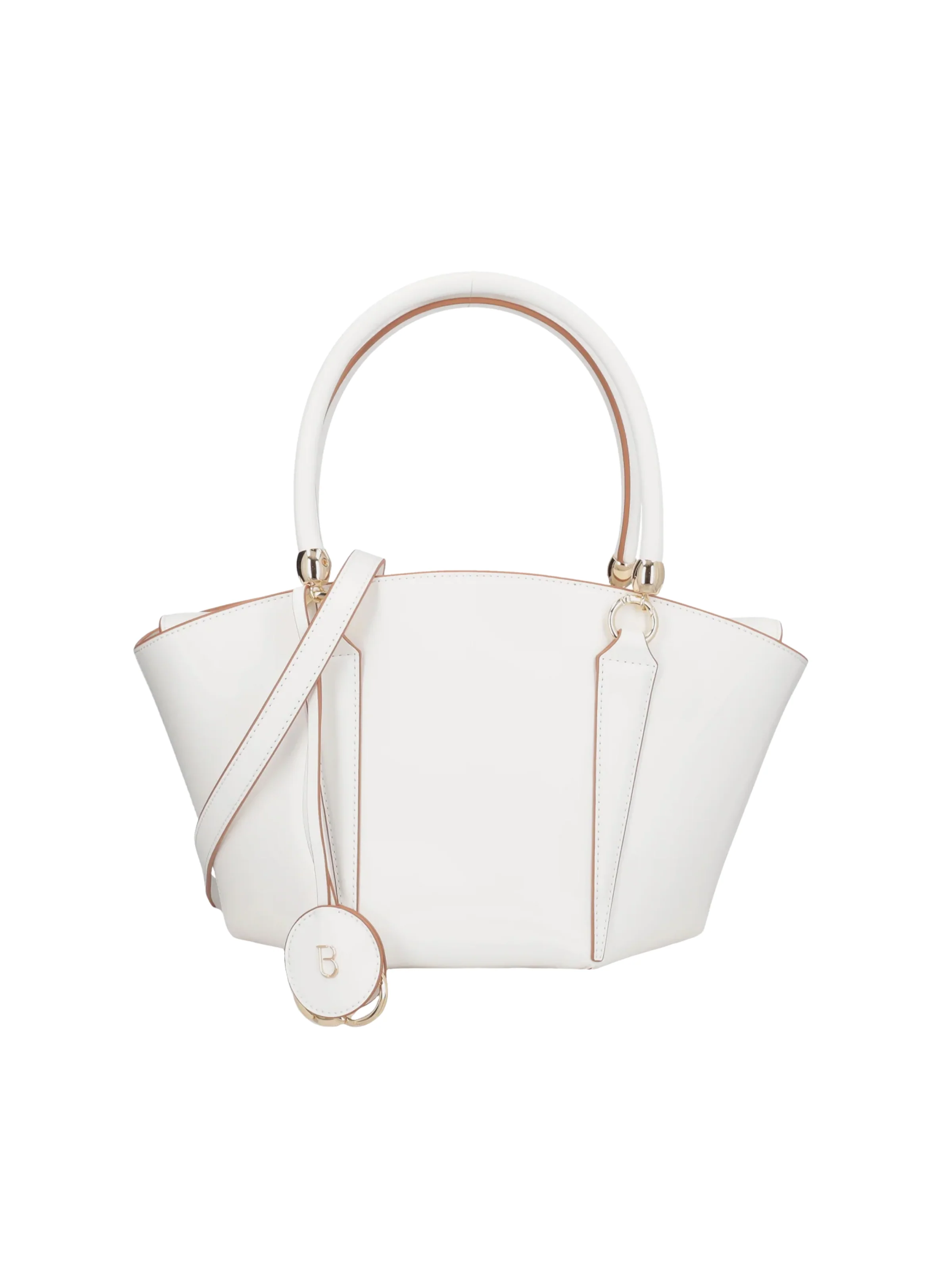 Borsa a mano "Athena" Tosca Blu bianca in pelle