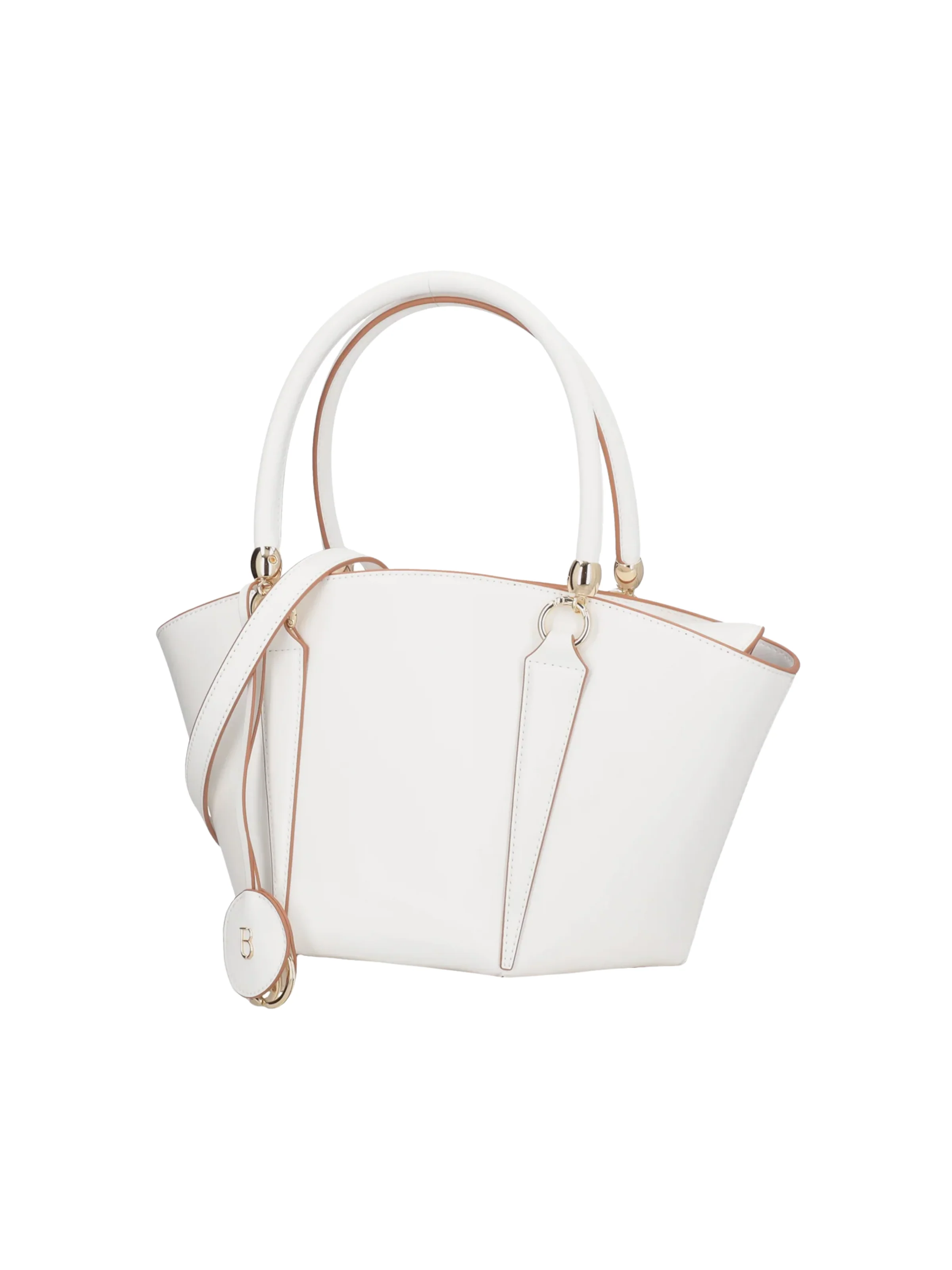 Borsa a mano "Athena" Tosca Blu bianca in pelle - Image 2