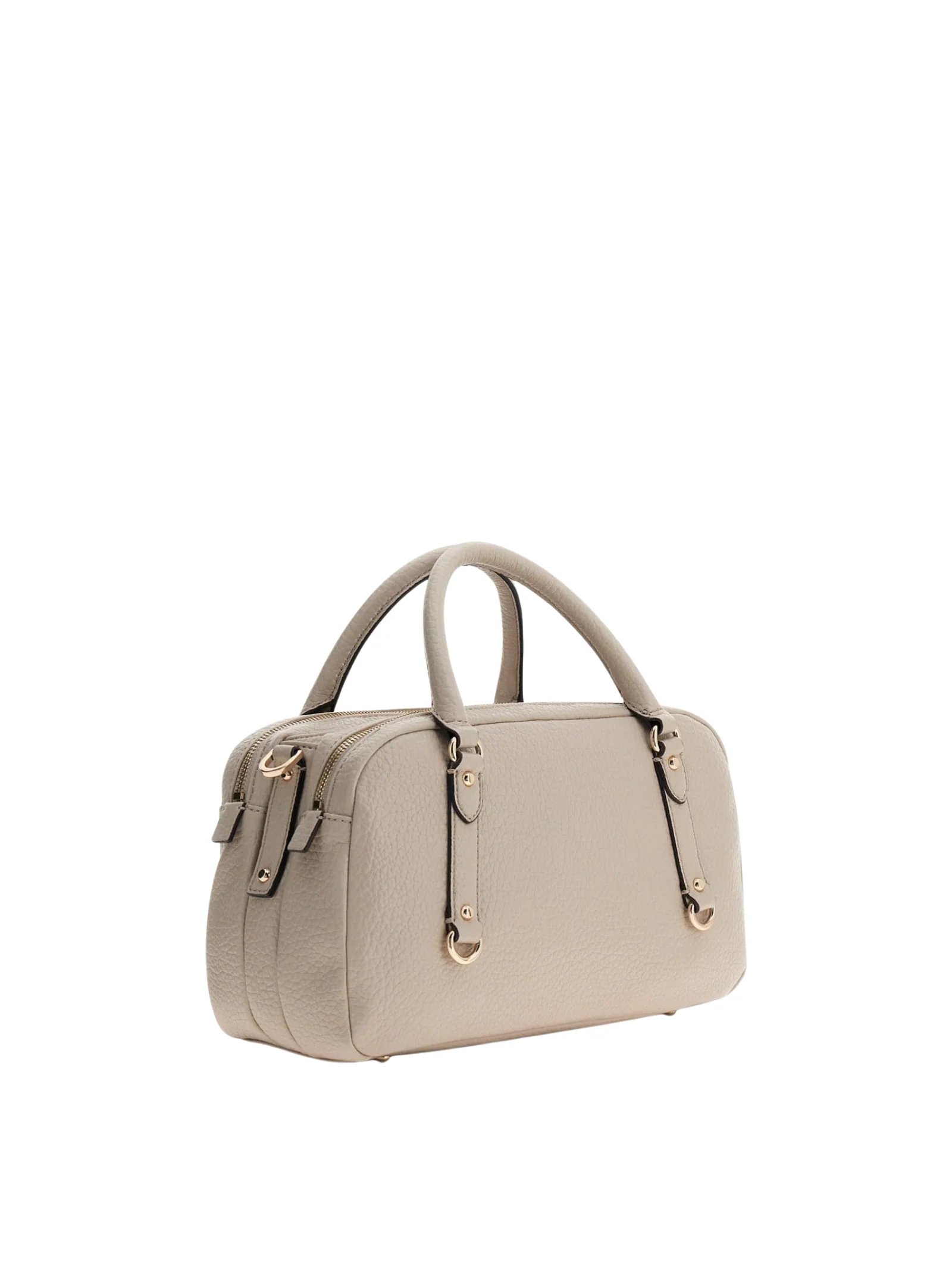 Borsa a mano Guess beige con charm e dettagli dorati - Image 2