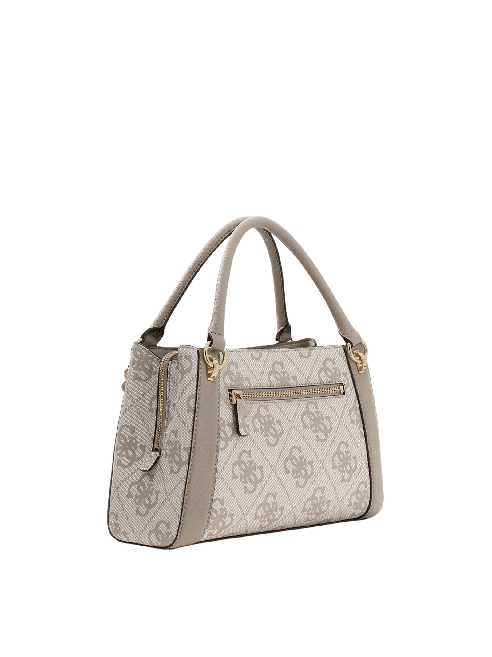 Borsa a mano Guess beige con logo 4G - Image 2