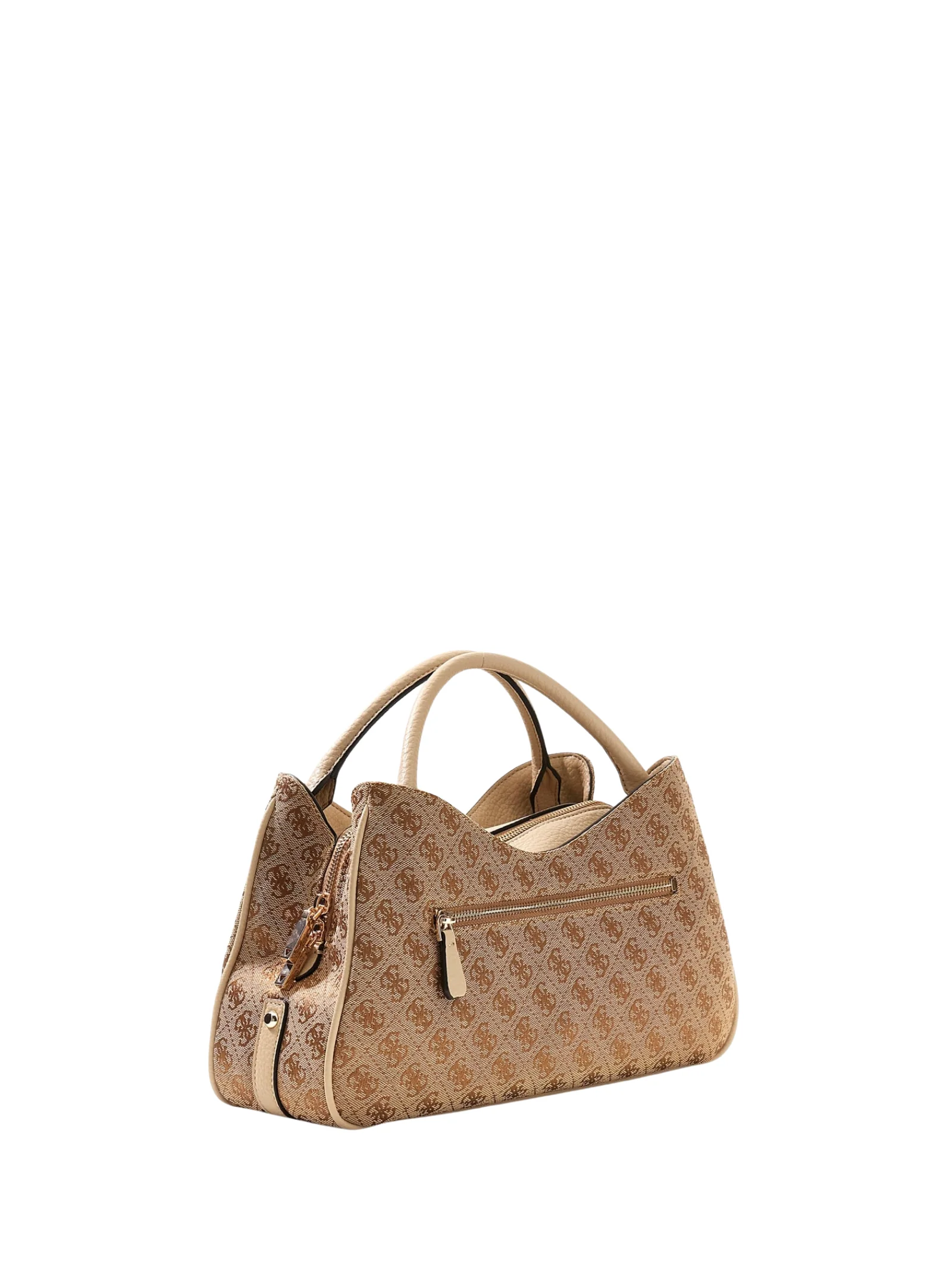 Borsa a mano Guess marrone con scomparto con patta frontale - Image 2