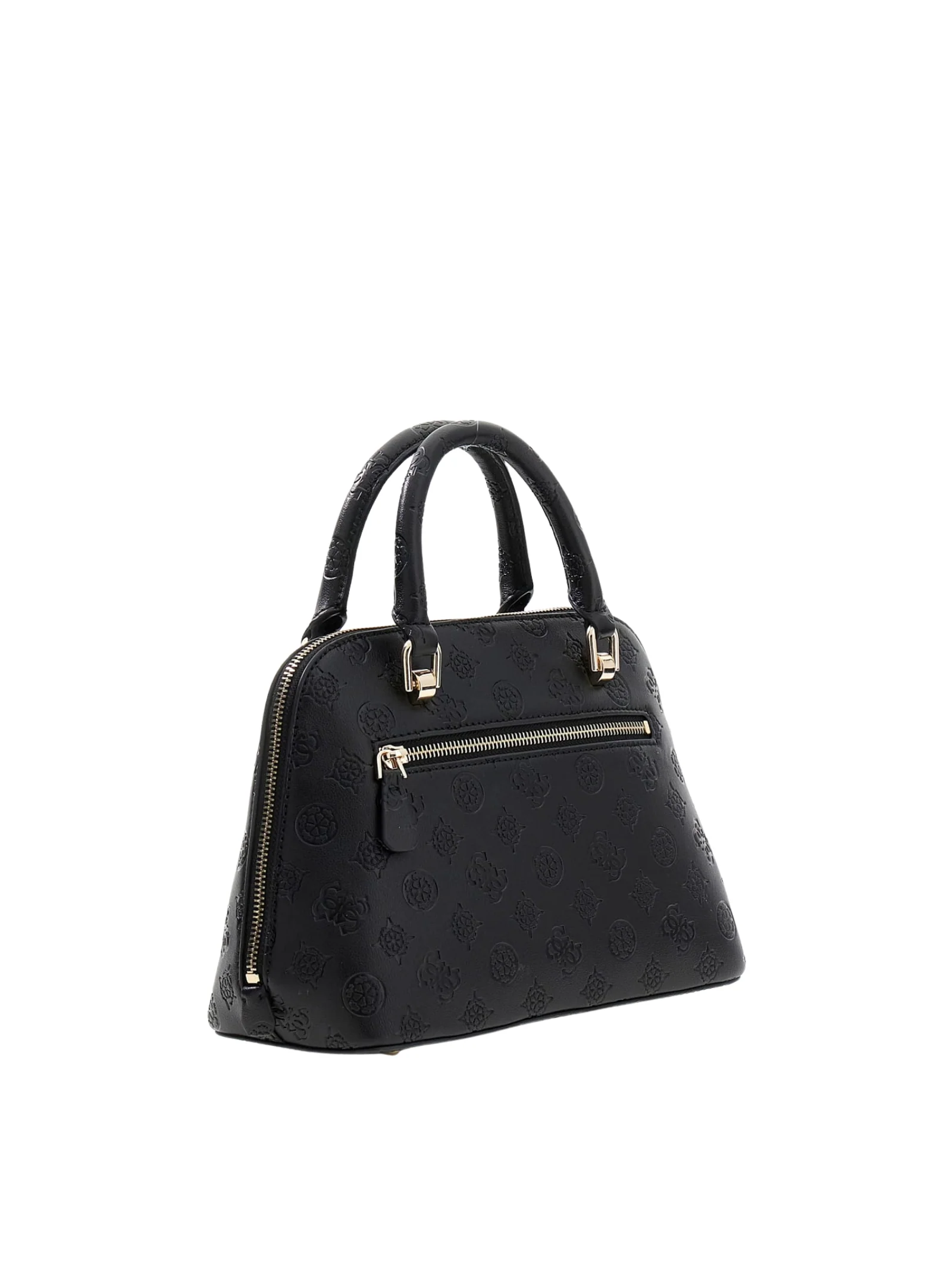 Borsa a mano Guess nera con logo ripetuto impresso - Image 2