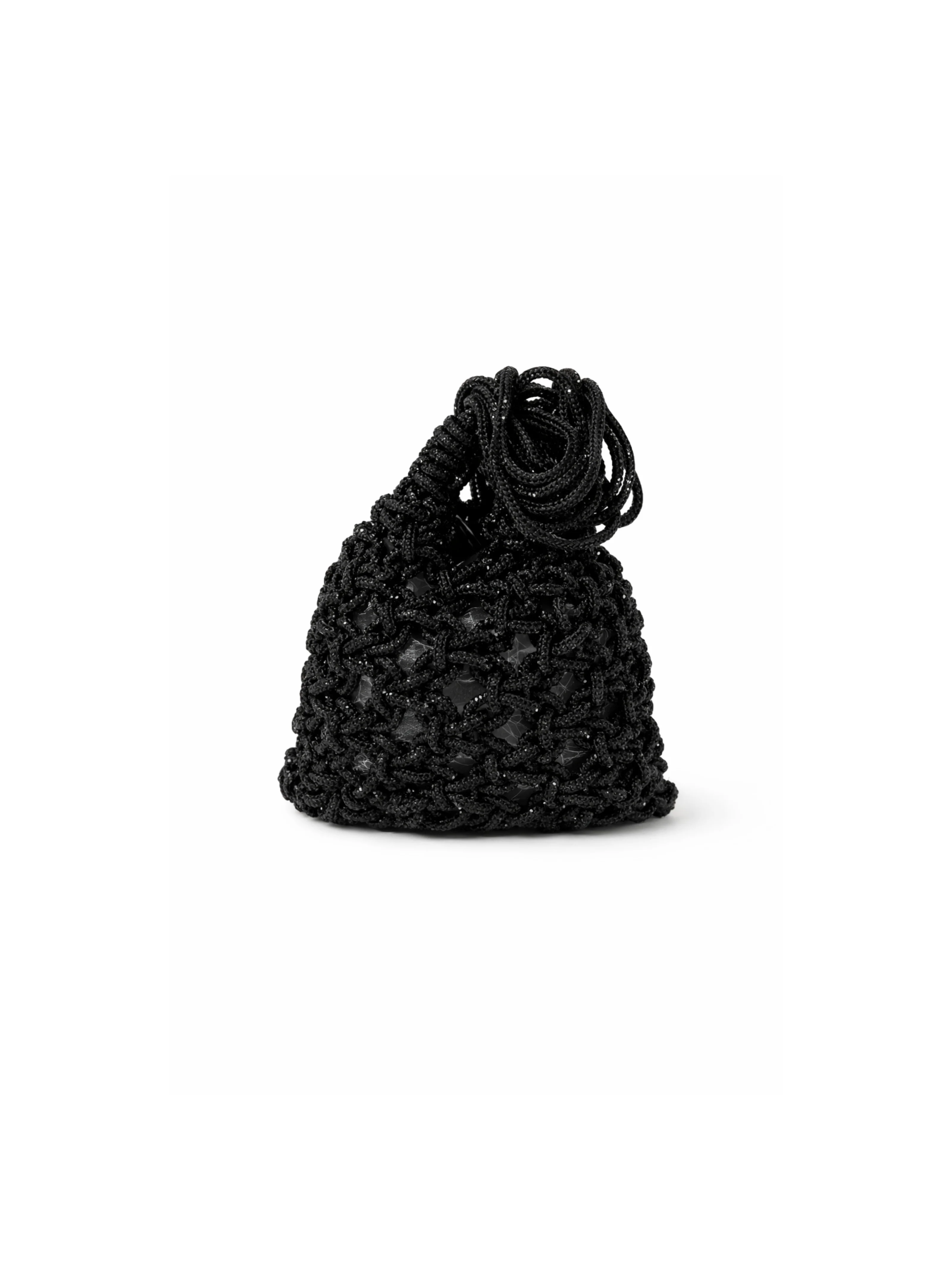 Borsa a mano intrecciata Pho Firenze nero in lurex - Image 3