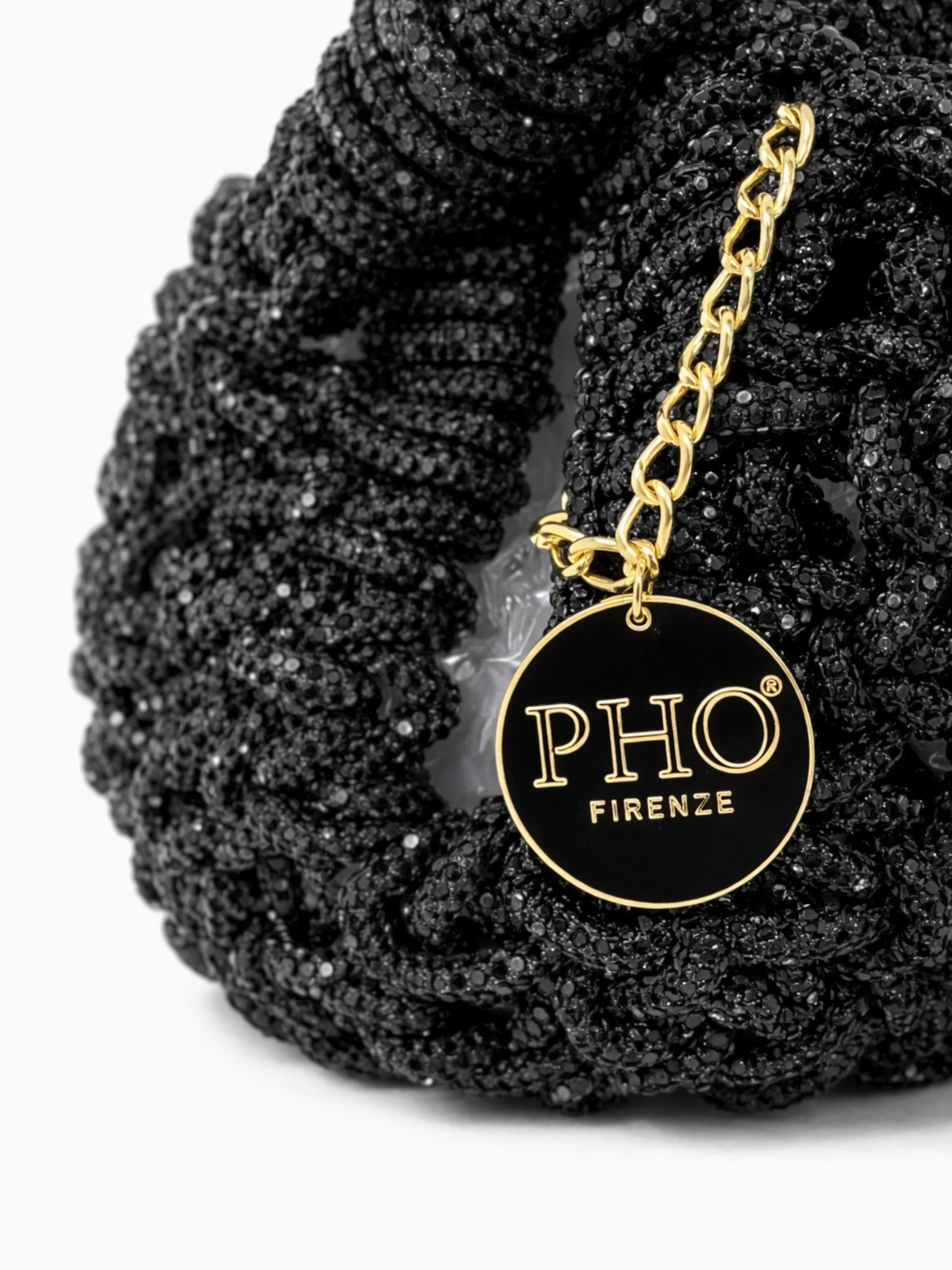 Borsa a mano intrecciata Pho Firenze nero in lurex - Image 4