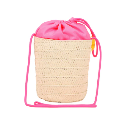 Borsa a secchiello Billie Blush beige e rosa - Image 2