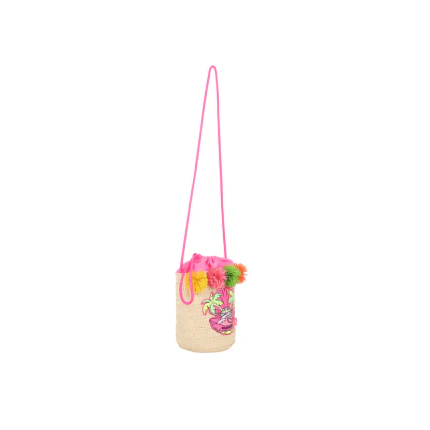 Borsa a secchiello Billie Blush beige e rosa - Image 4
