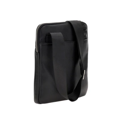 Borsa a tracolla Guess nera con logo triangolare - Image 2