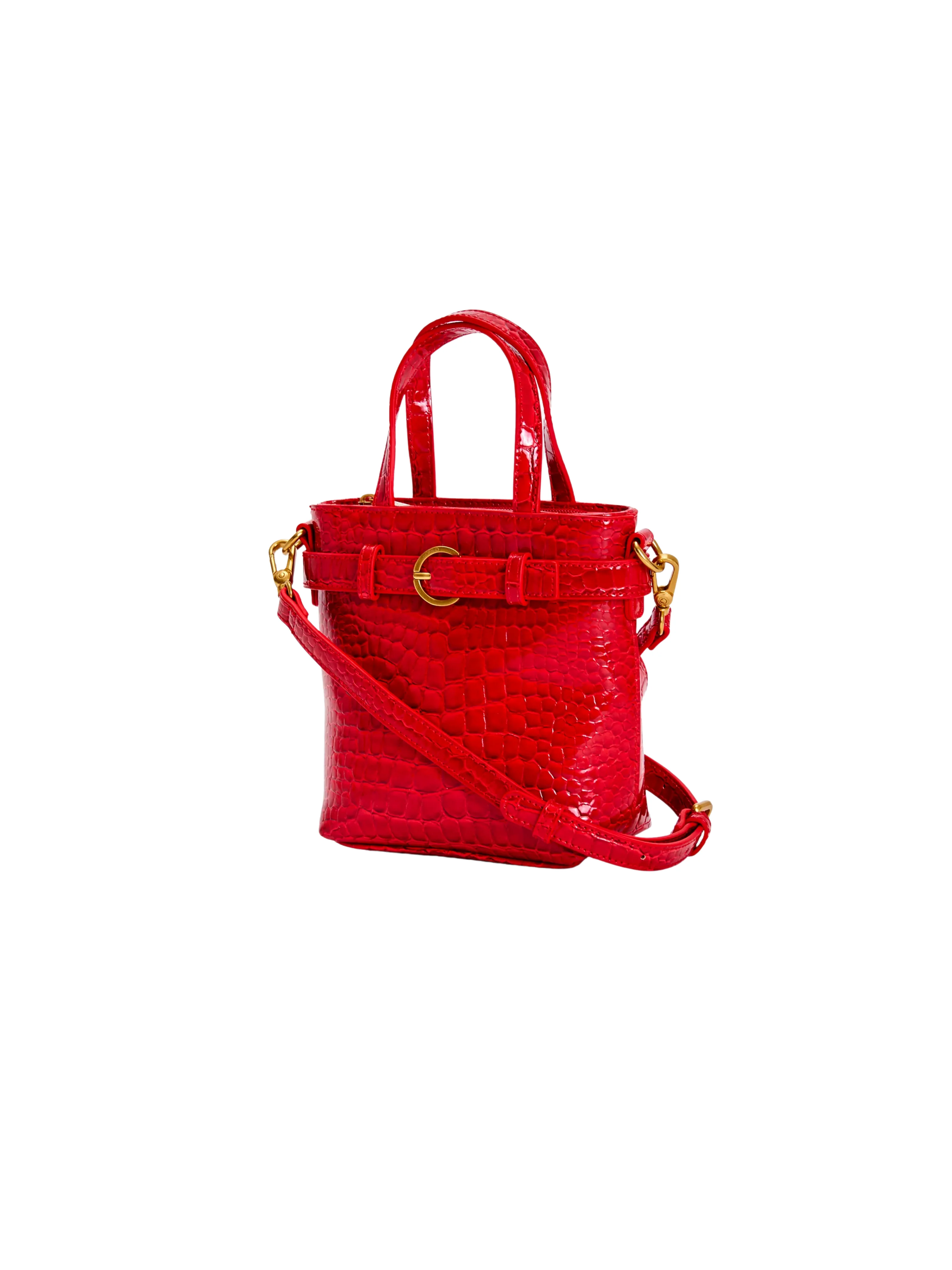 Borsa "Beltie Bucket" Vicolo rosso amarena - Image 2