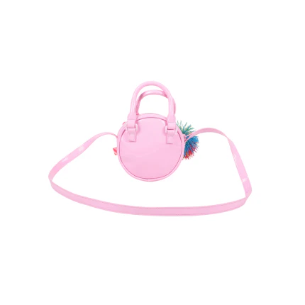 Borsa Billie Blush rosa con dettagli perline e logo lettering - Image 2