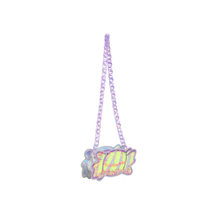 Borsa Billie Blush viola a forma di caramella - Image 5