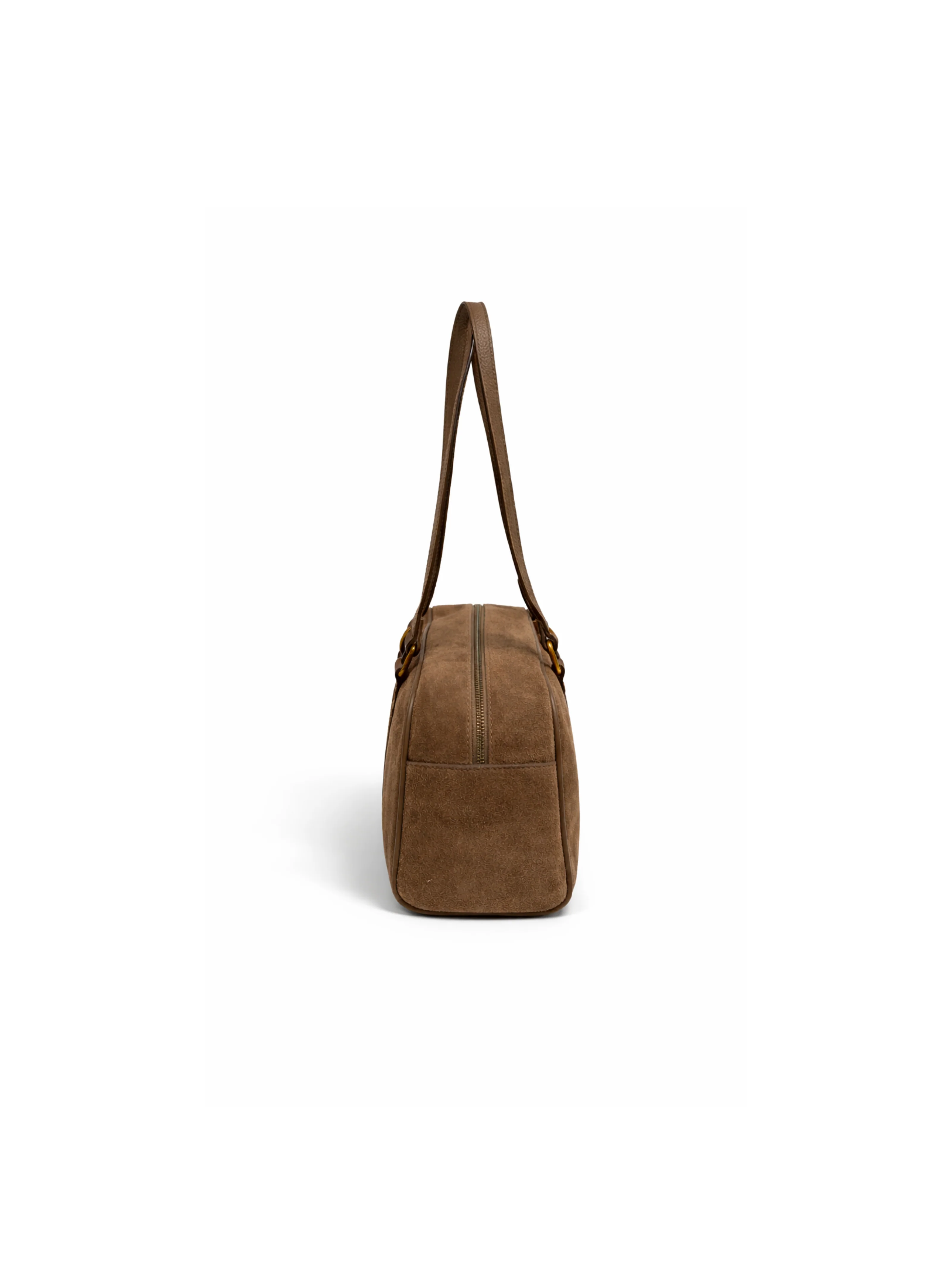 Borsa bowling Armoire marrone in suede - Image 3
