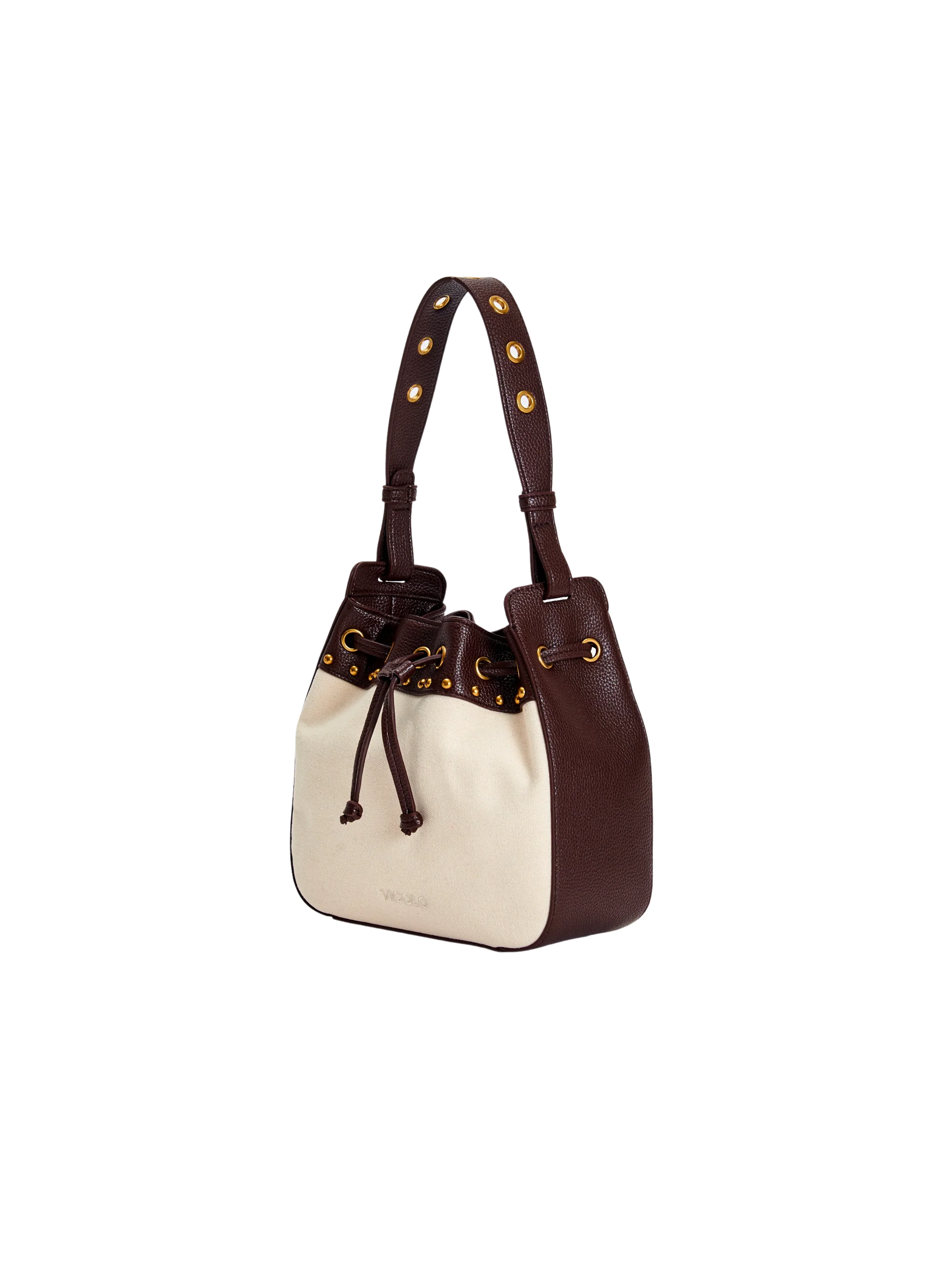 Borsa "Bucket Canter" Vicolo beige e moro - Image 2