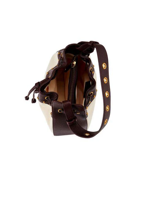 Borsa "Bucket Canter" Vicolo beige e moro - Image 4