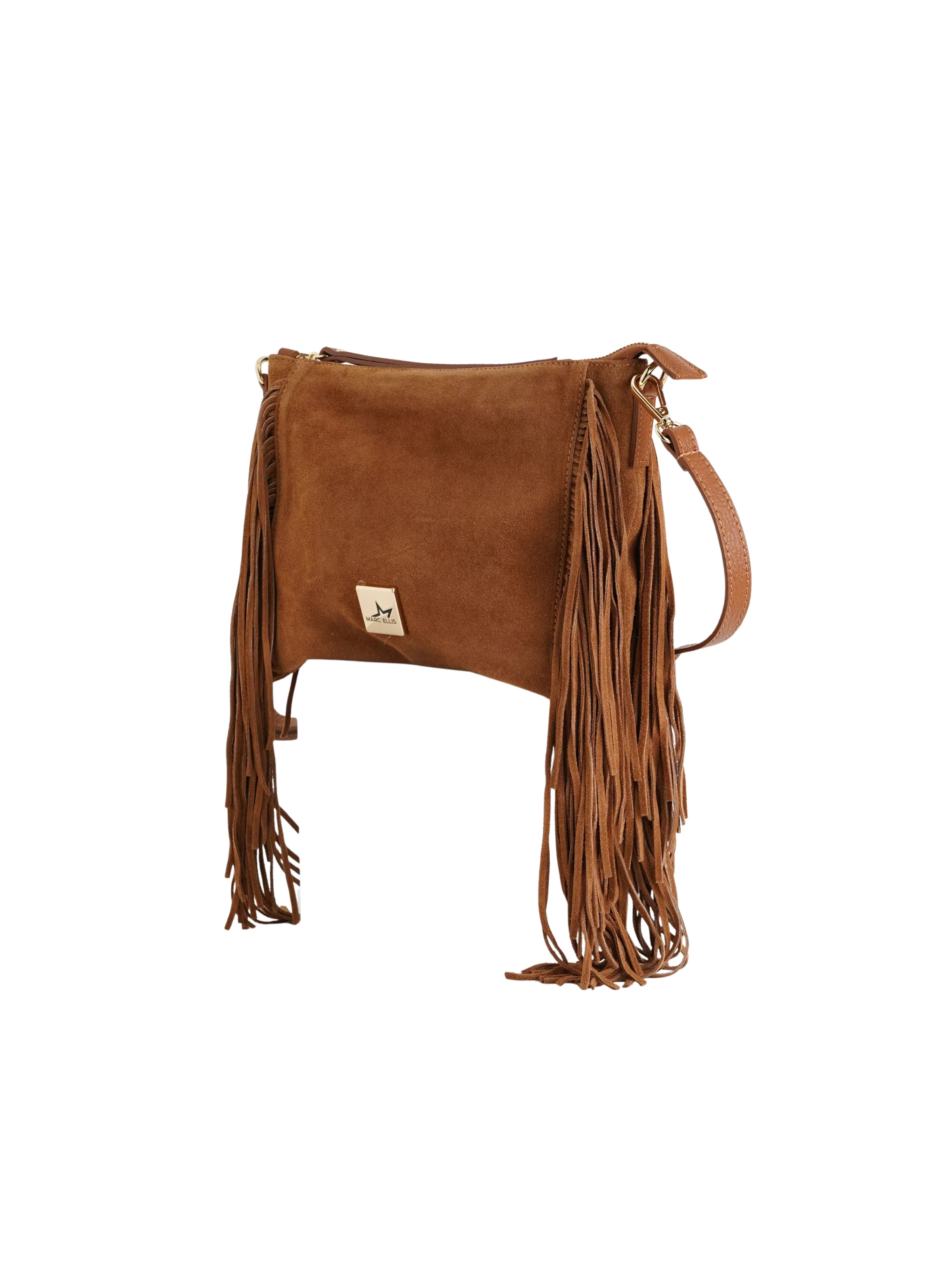 Borsa "Calira Cm Fr" Marc Ellis marrone in suede - Image 2