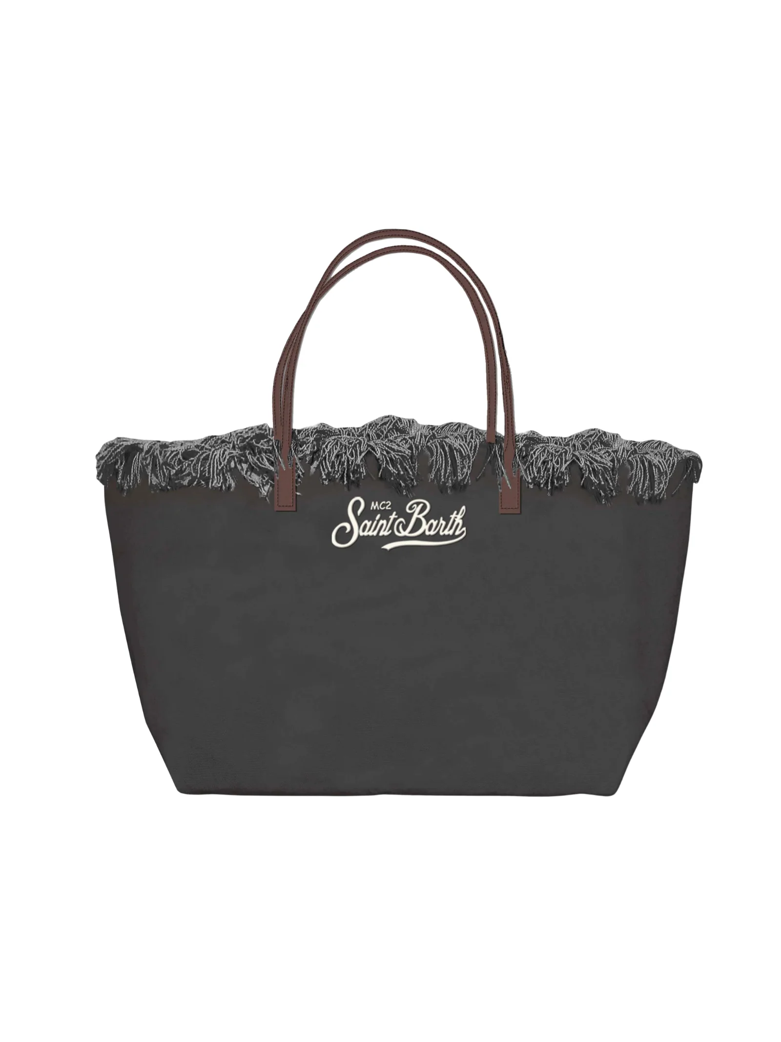 Borsa "City b. Mid Fringe Canvas 00emb" Saint Barth nera