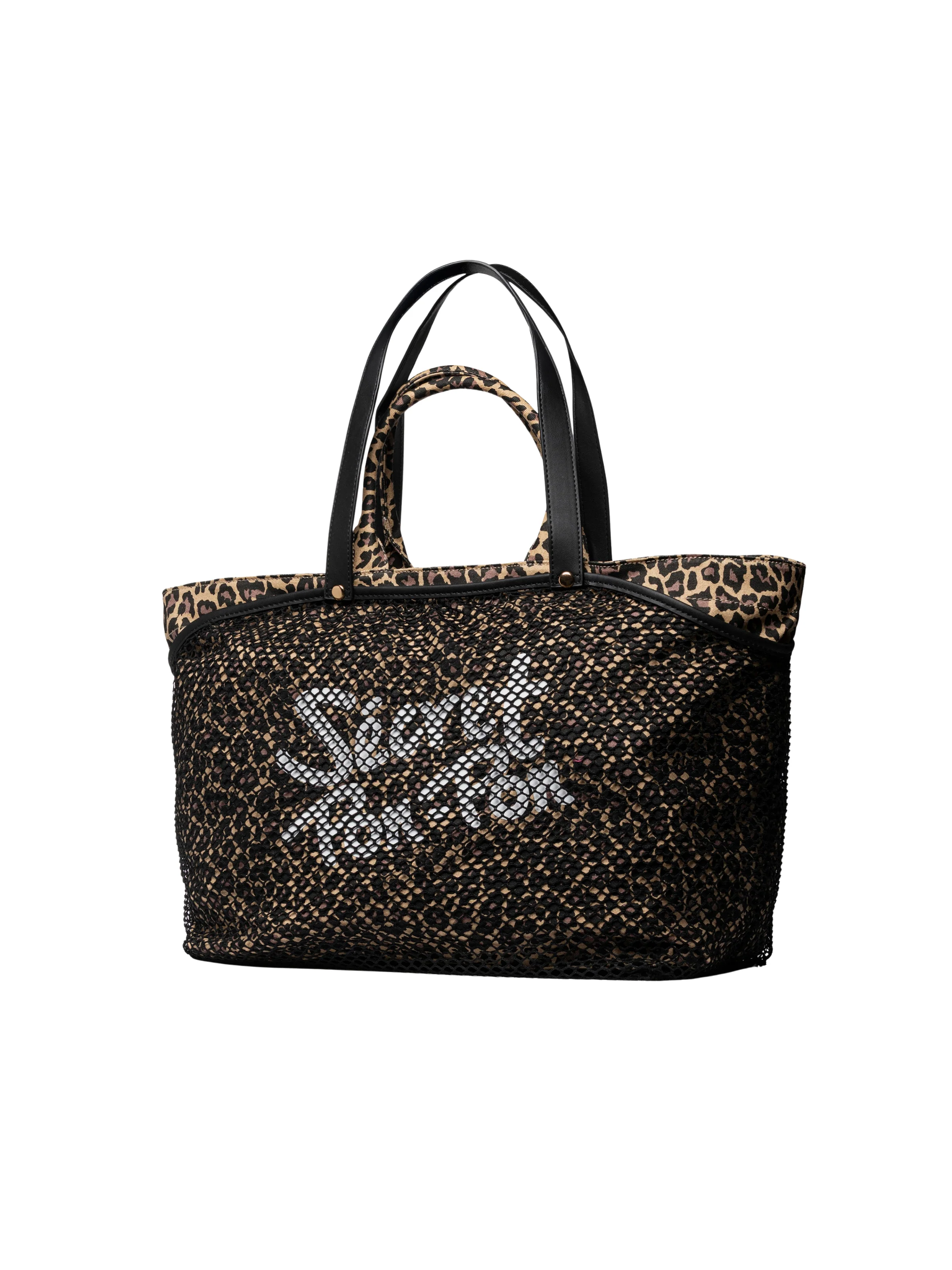 Borsa "City Tote L" Secret Pon Pon leopardata - Image 2