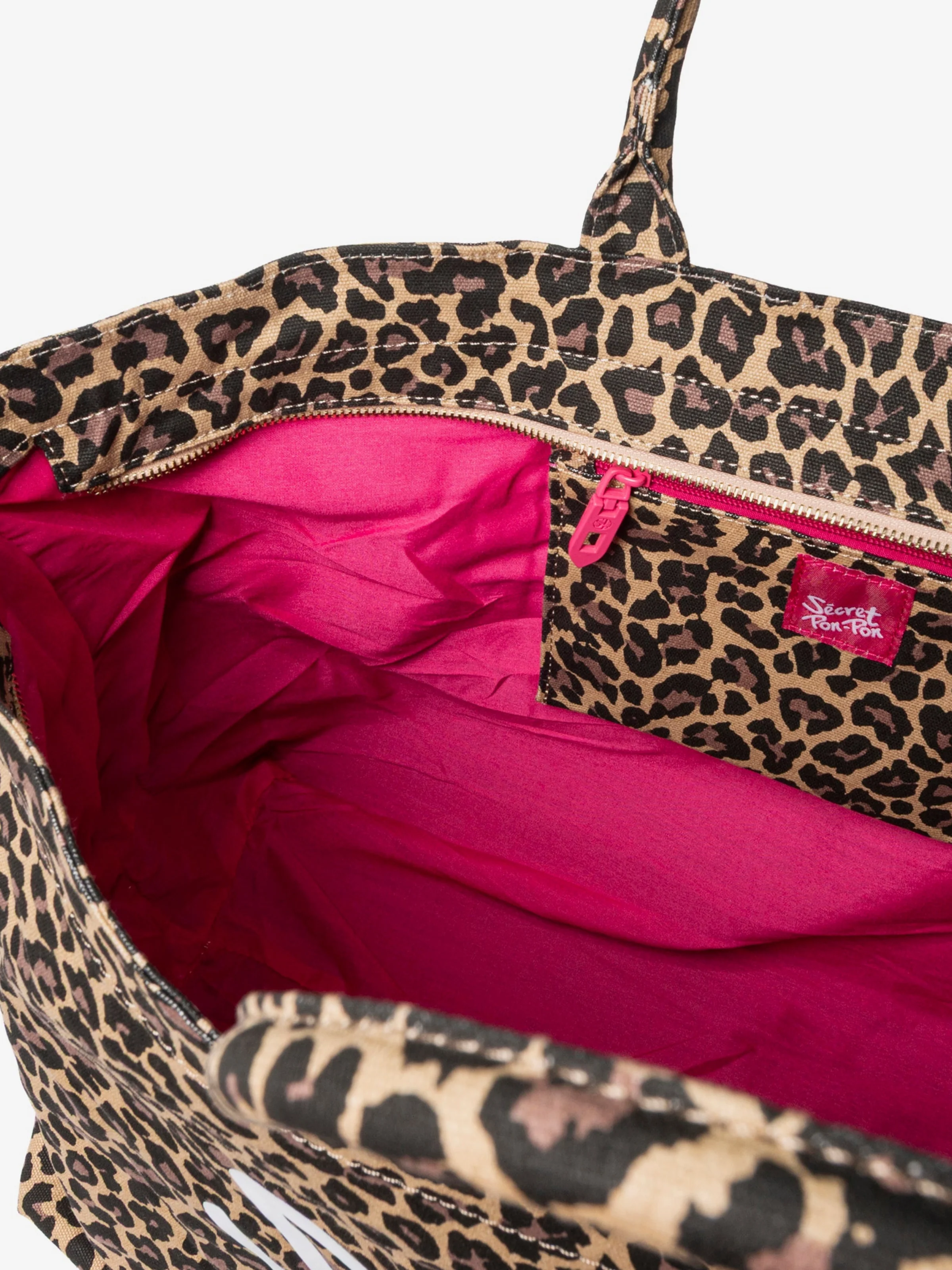 Borsa "City Tote L" Secret Pon Pon leopardata - Image 5