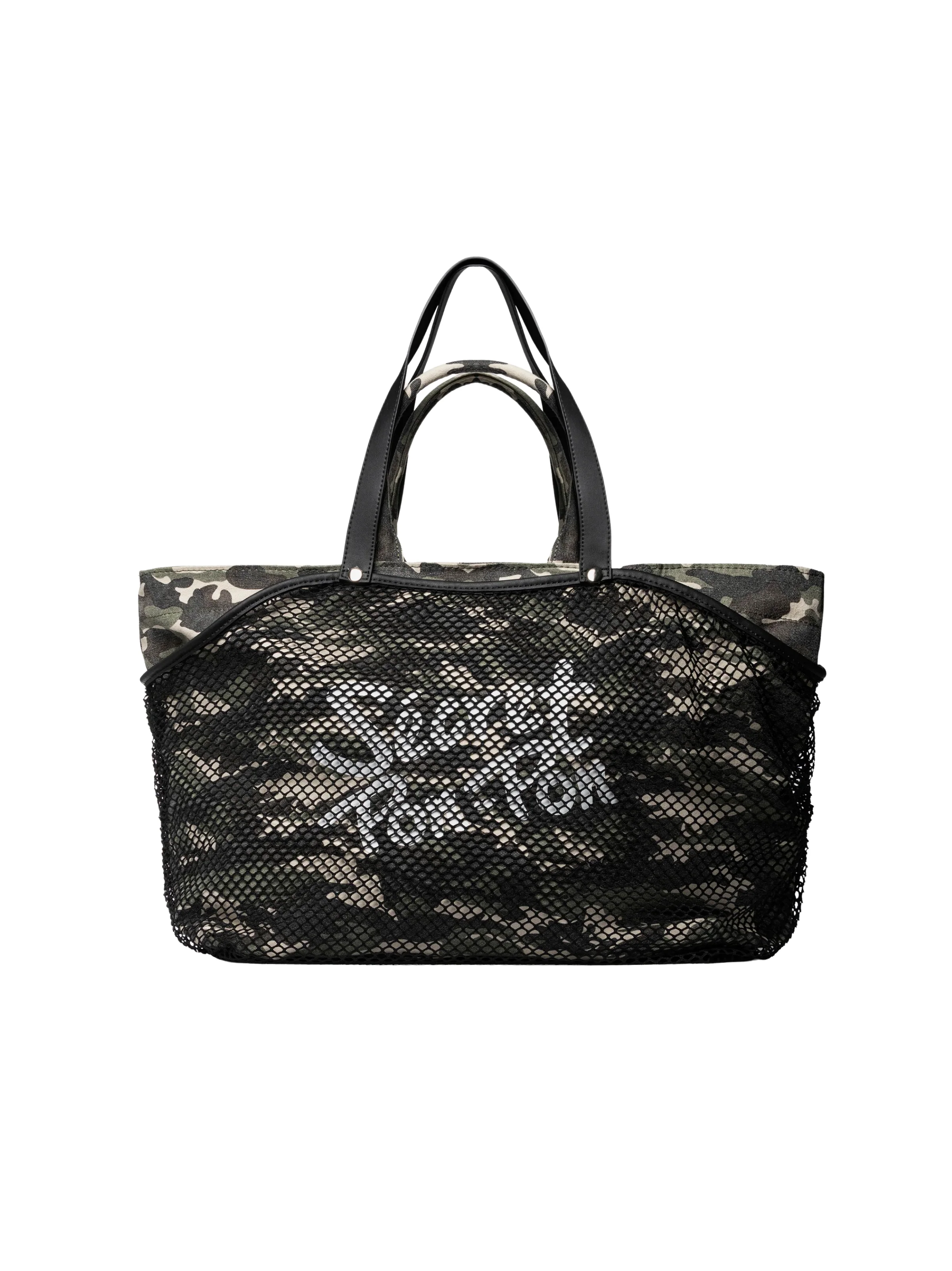 Borsa "City Tote L" Secret Pon Pon verde militare