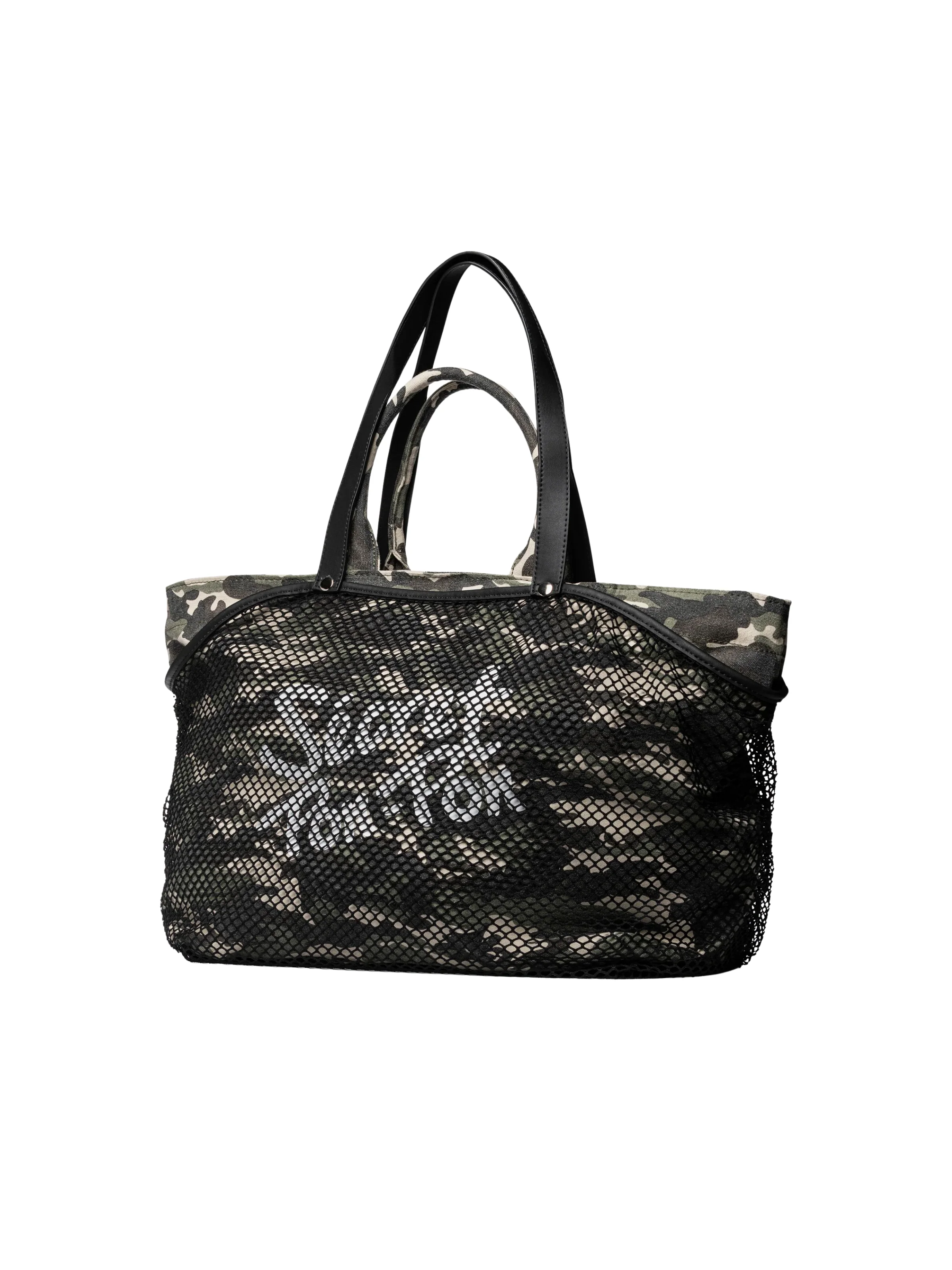 Borsa "City Tote L" Secret Pon Pon verde militare - Image 2