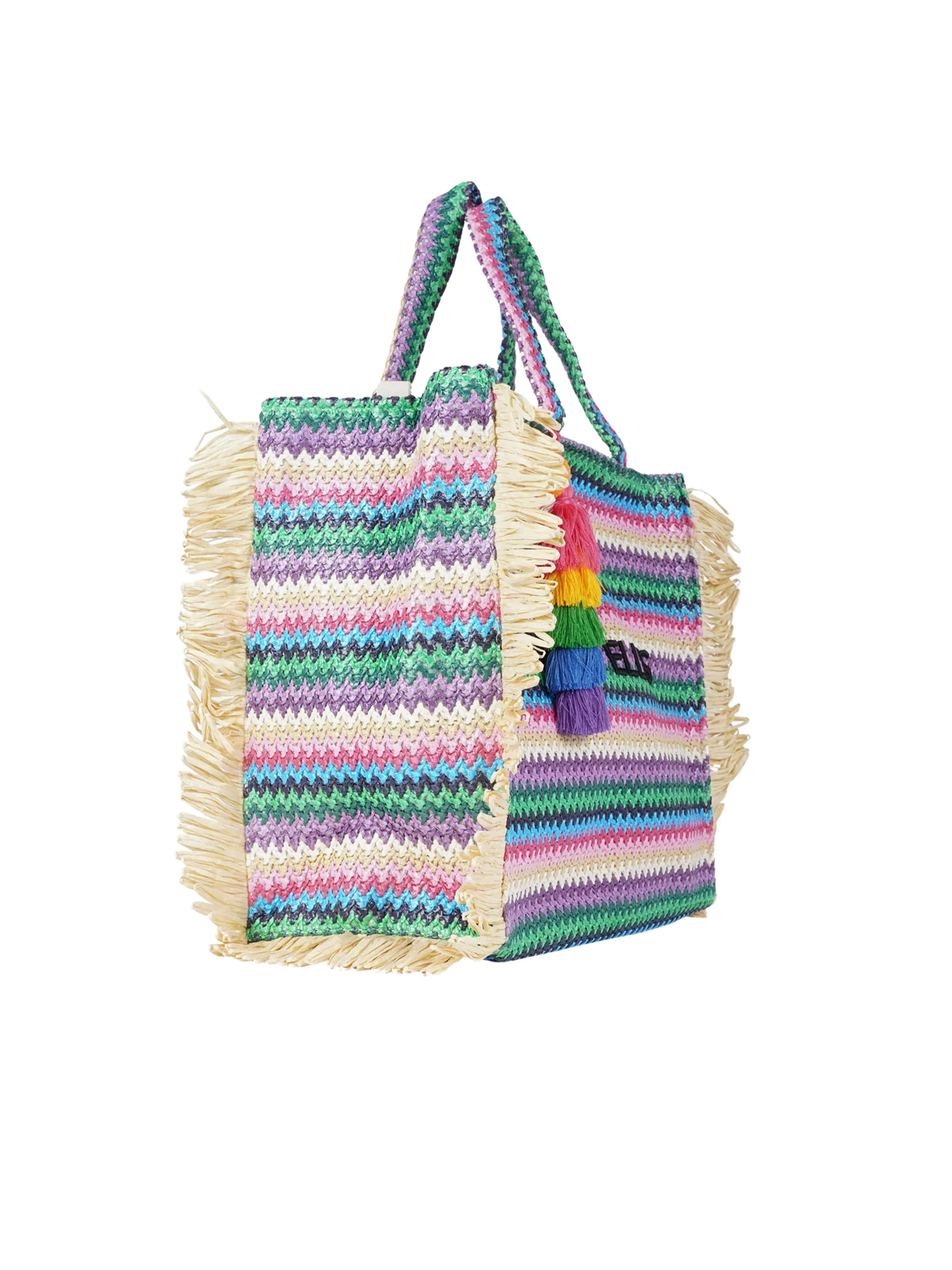 Borsa "Claire L" Marc Ellis multicolor con nappine - Image 2