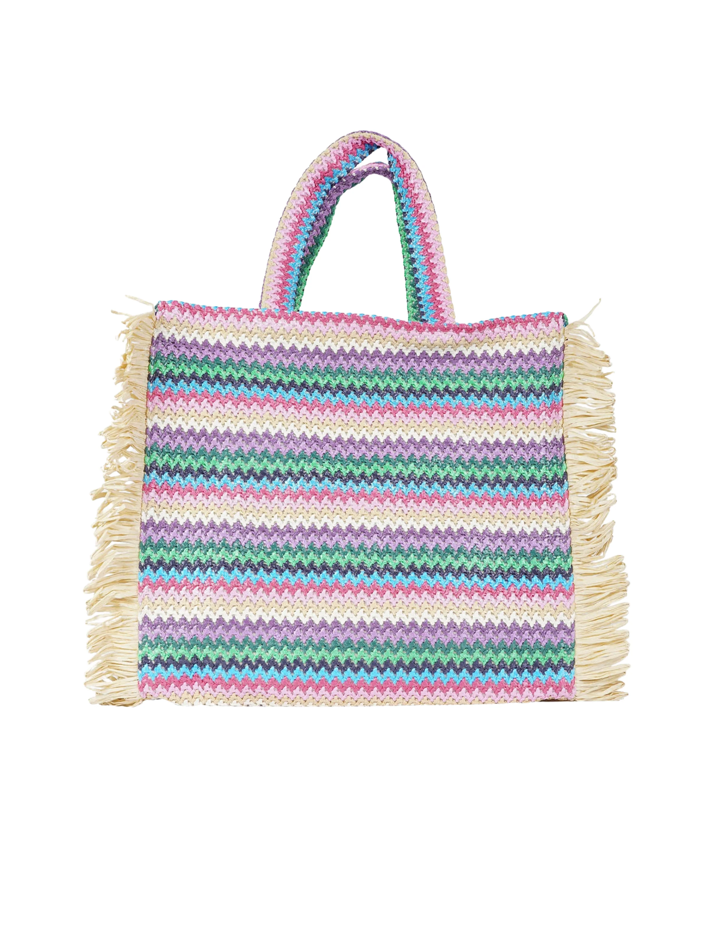 Borsa "Claire L" Marc Ellis multicolor con nappine - Image 3