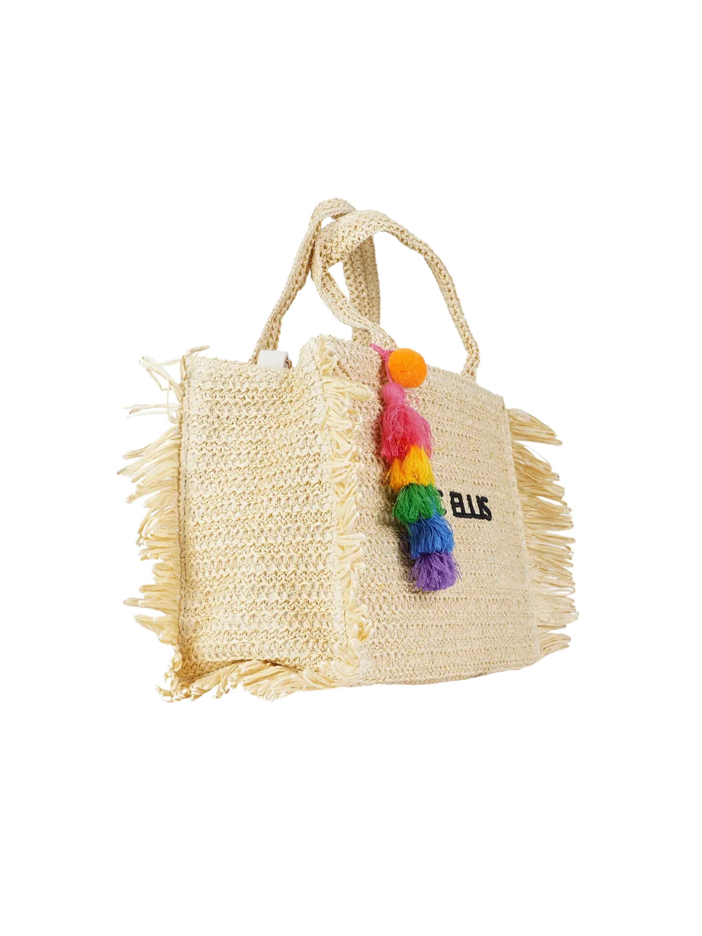 Borsa "Claire M" Marc Ellis beige con nappe - Image 2