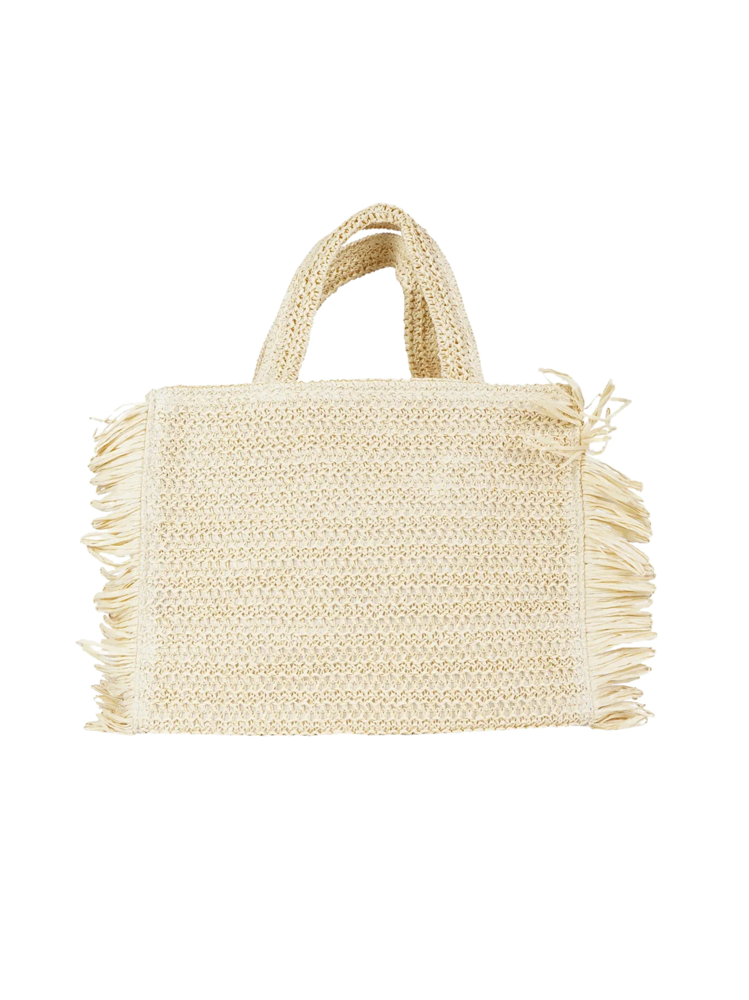 Borsa "Claire M" Marc Ellis beige con nappe - Image 3