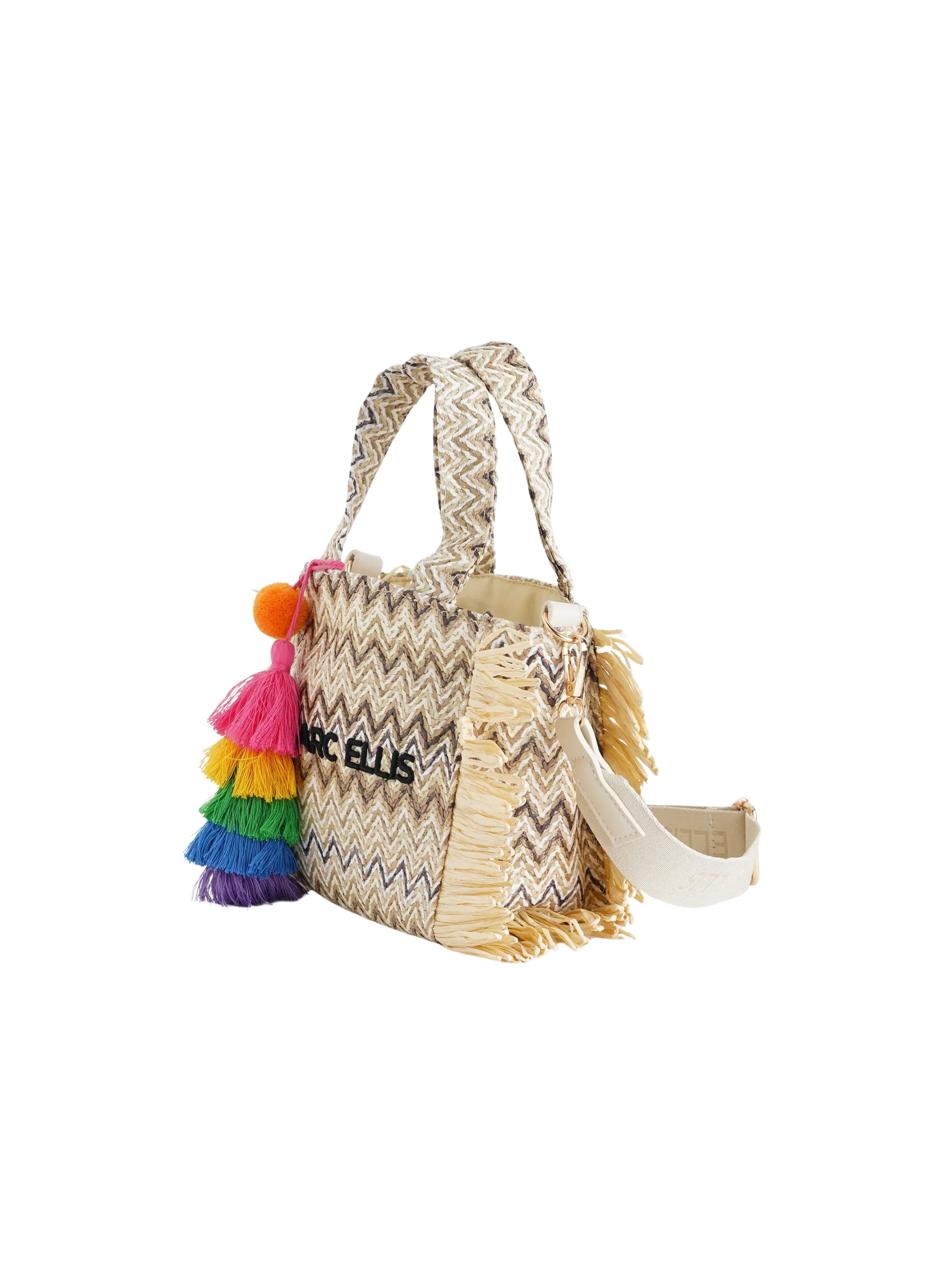 Borsa "Claire S" Marc Ellis beige natural con nappe - Image 2