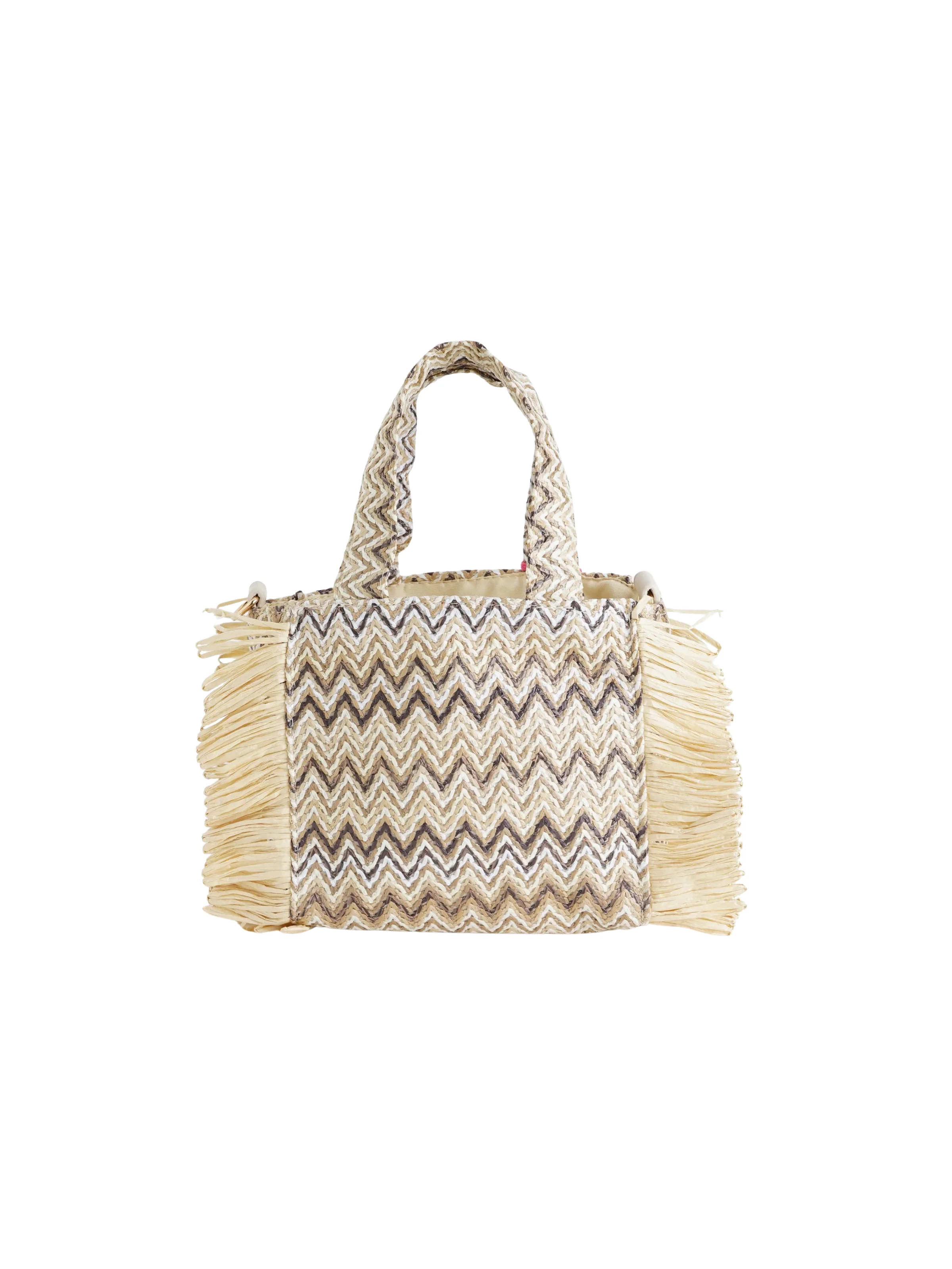 Borsa "Claire S" Marc Ellis beige natural con nappe - Image 3