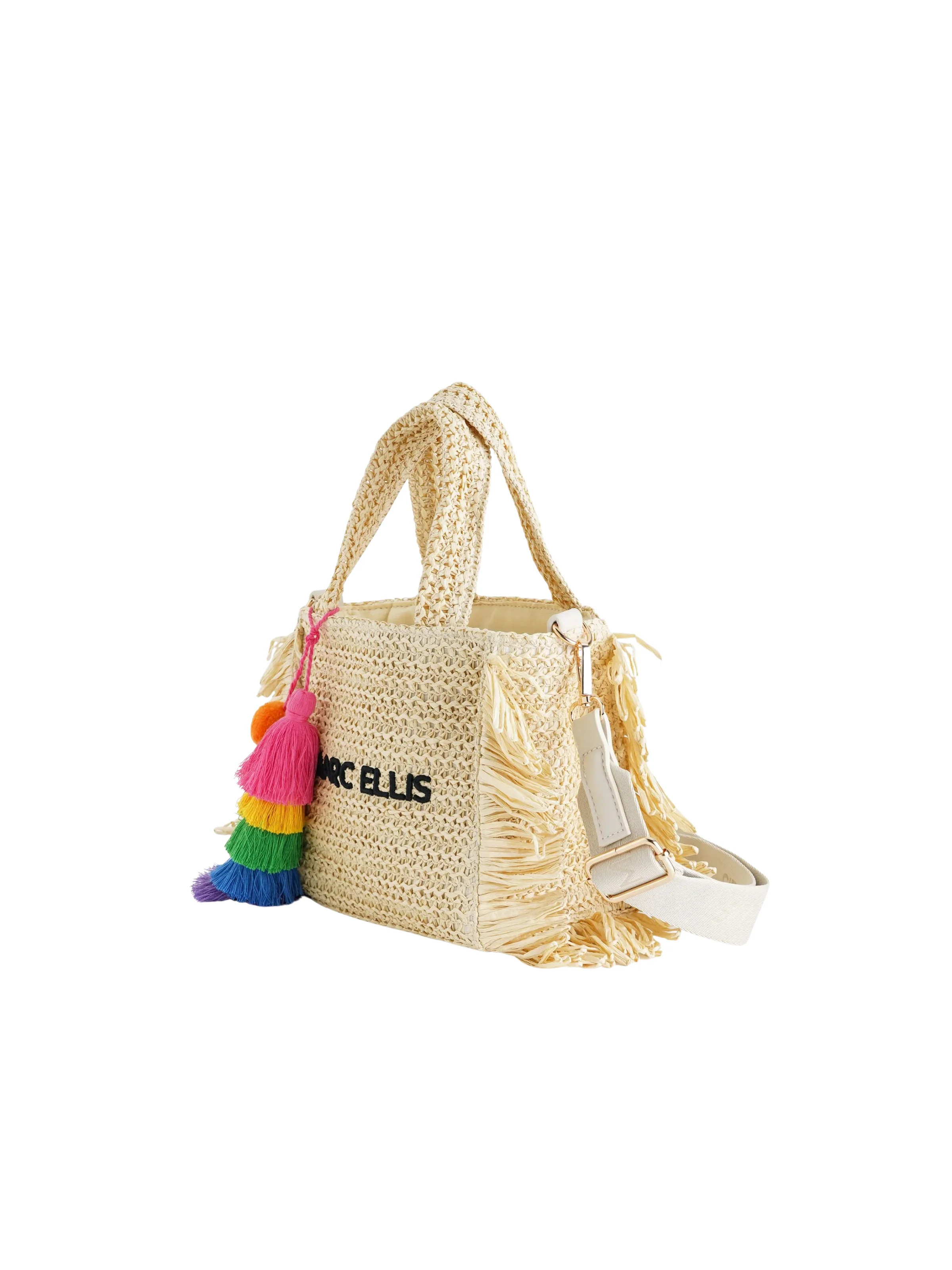 Borsa "Claire S" Marc Ellis beige natural con nappe - Image 2